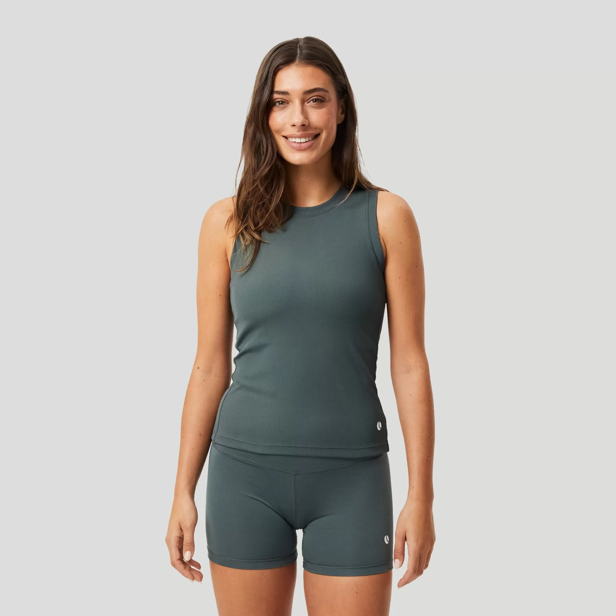 Ace Rib Pocket Tank Top Women - Dark Green>Björn Borg Fashion