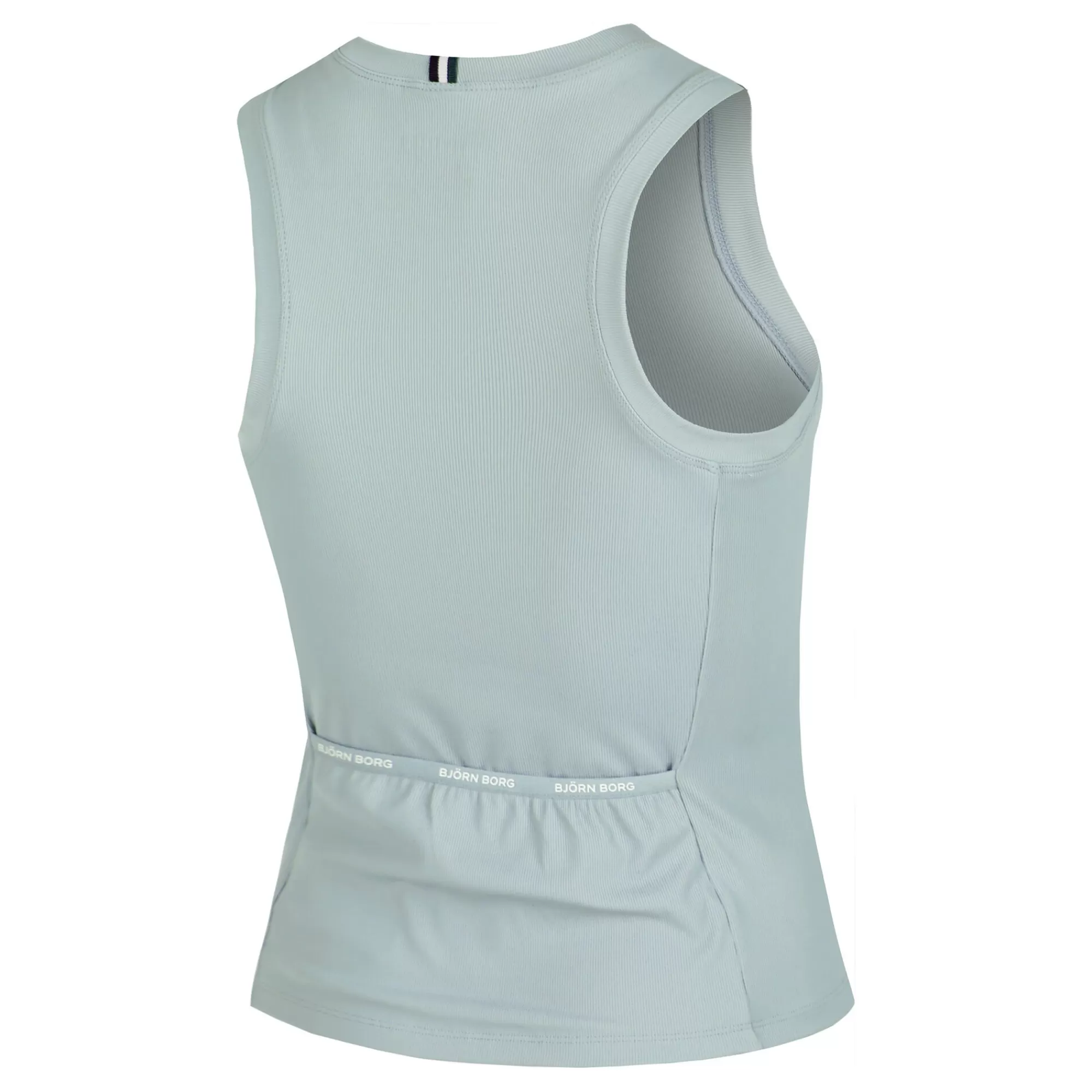 Ace Rib Pocket Tank Top Women - Light Blue>Björn Borg Shop