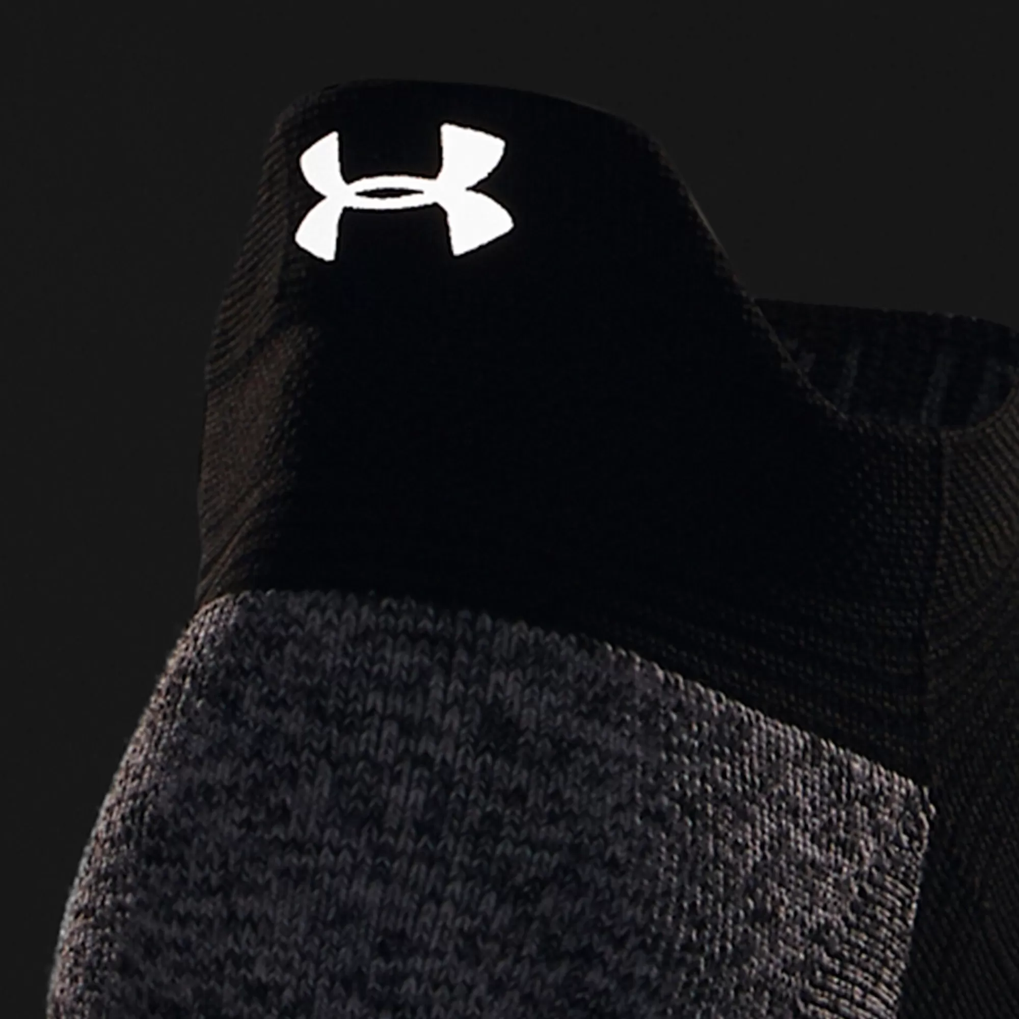 AD Run Cushion NS Tab Running Socks - Black, Grey>Under Armour Online