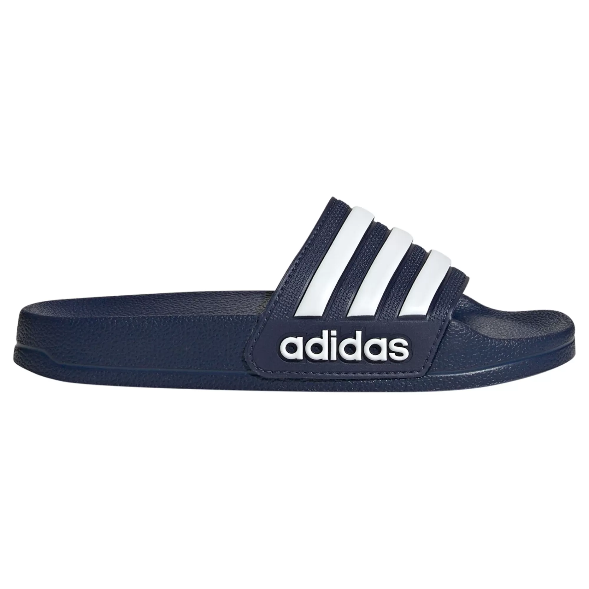 Adilette Shower Slippers Kids - Dark Blue, White>adidas Store
