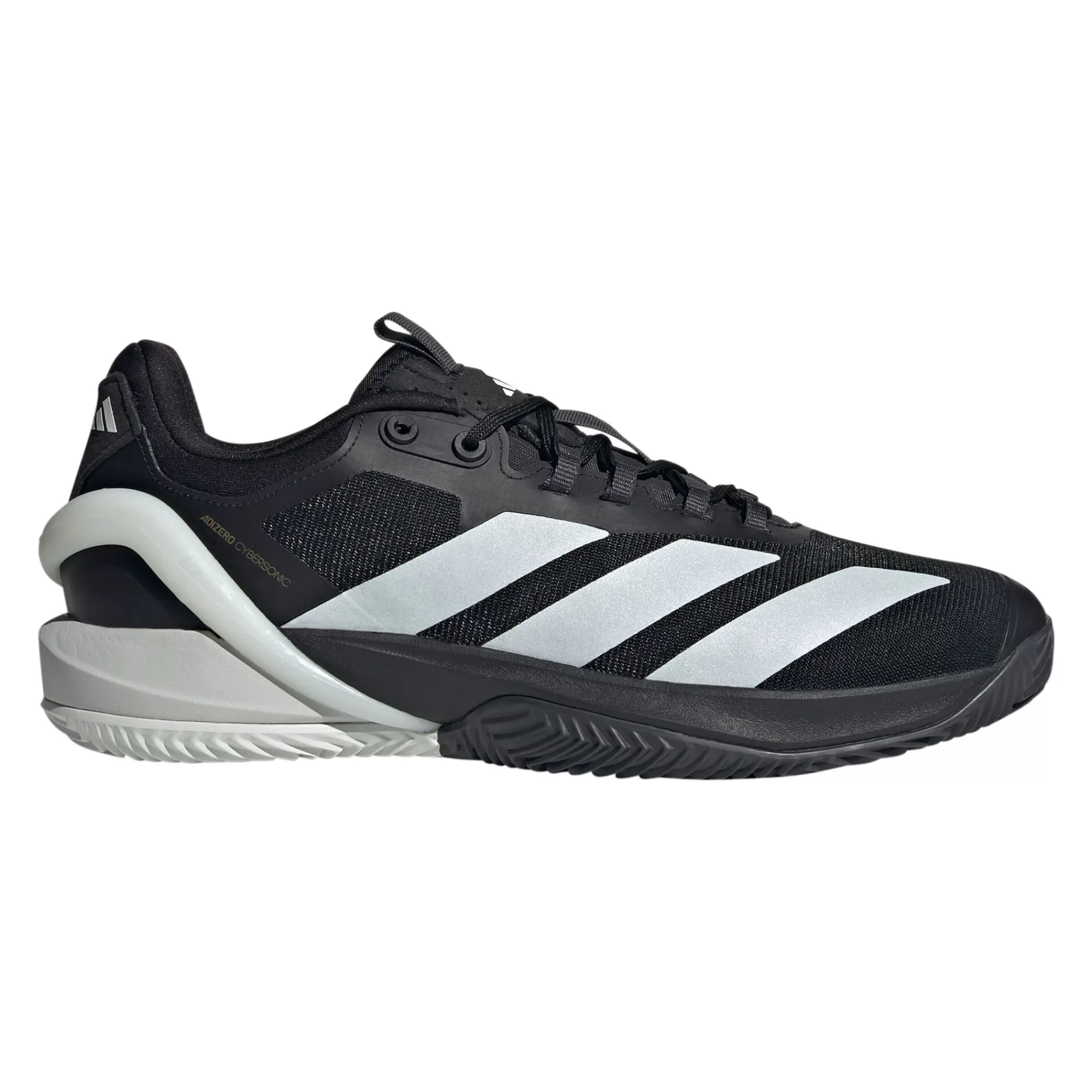 Adizero Cybersonic Clay Court Shoe Men - Black, Silver>adidas Online