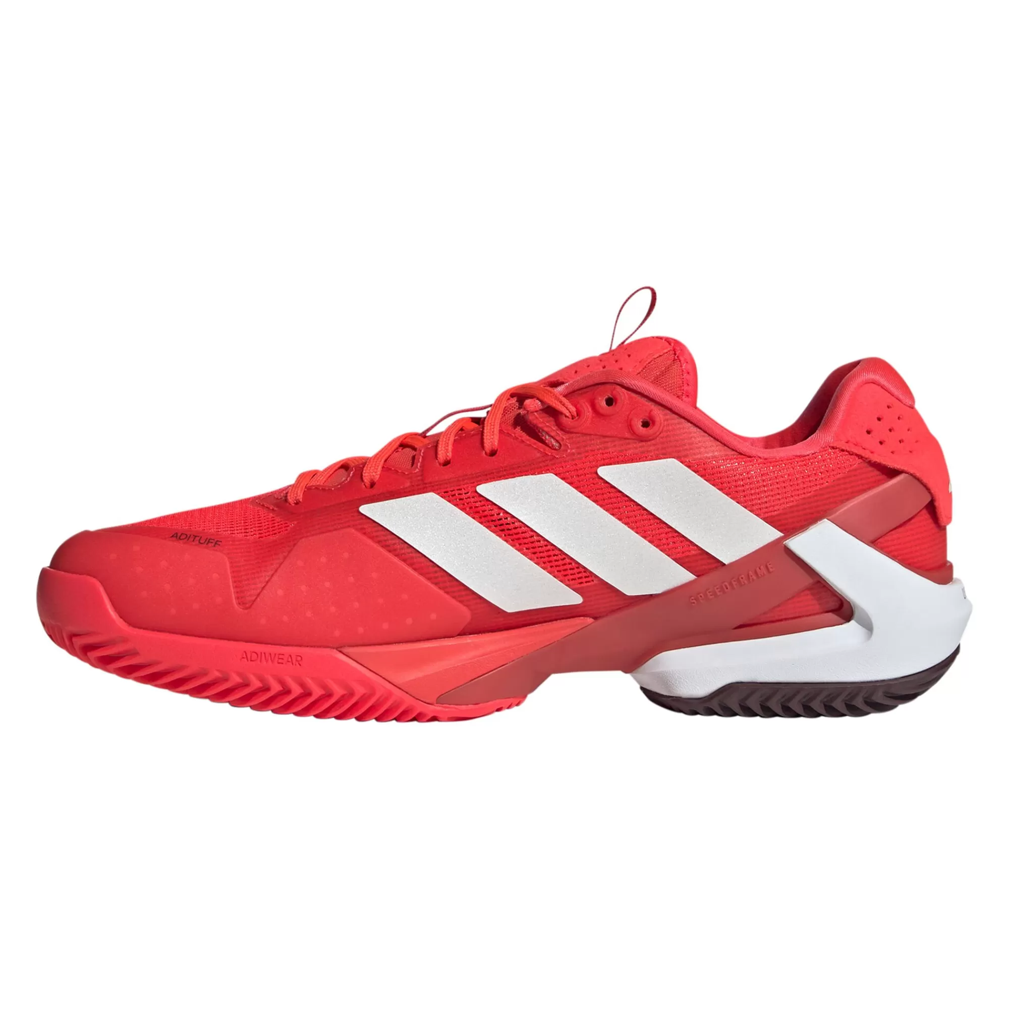 Adizero Ubersonic 5 Clay Court Shoe Men - Red, White>adidas Shop
