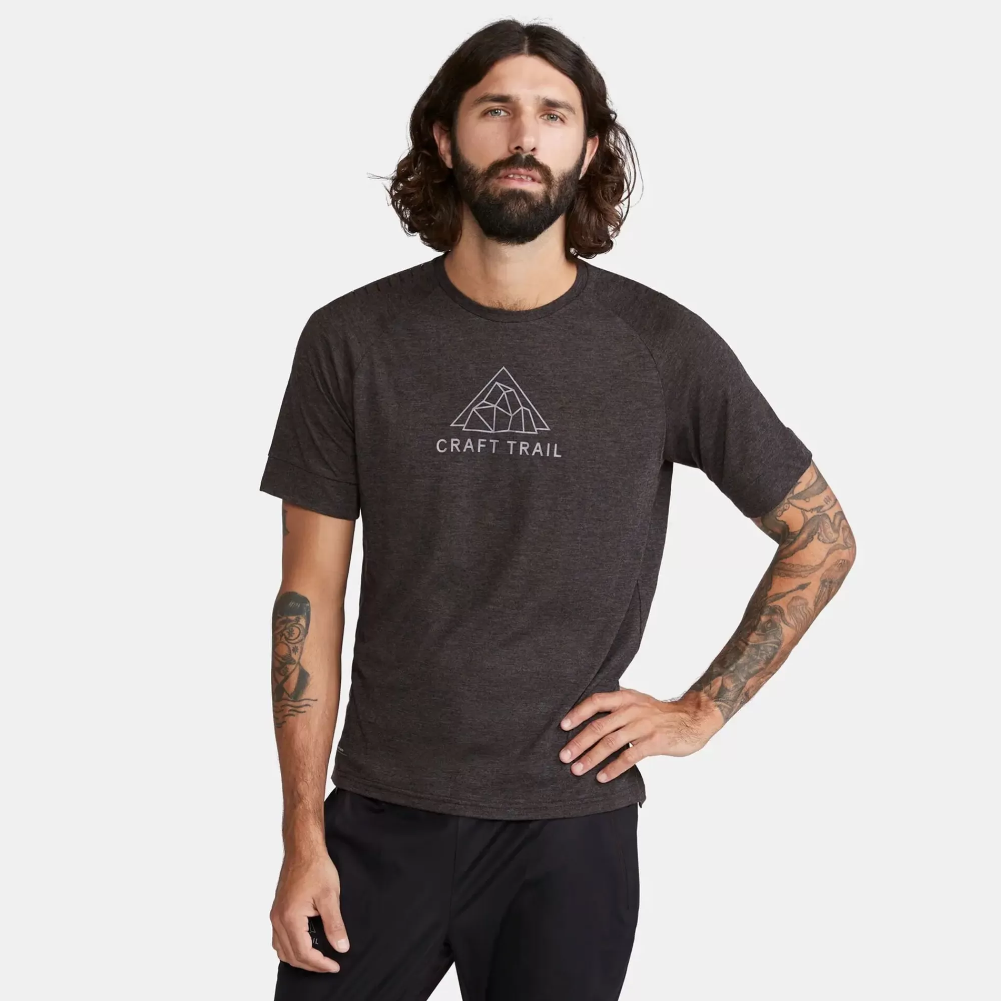ADV Trail Wool Running Shirt Men - Dark Grey>Craft Best Sale