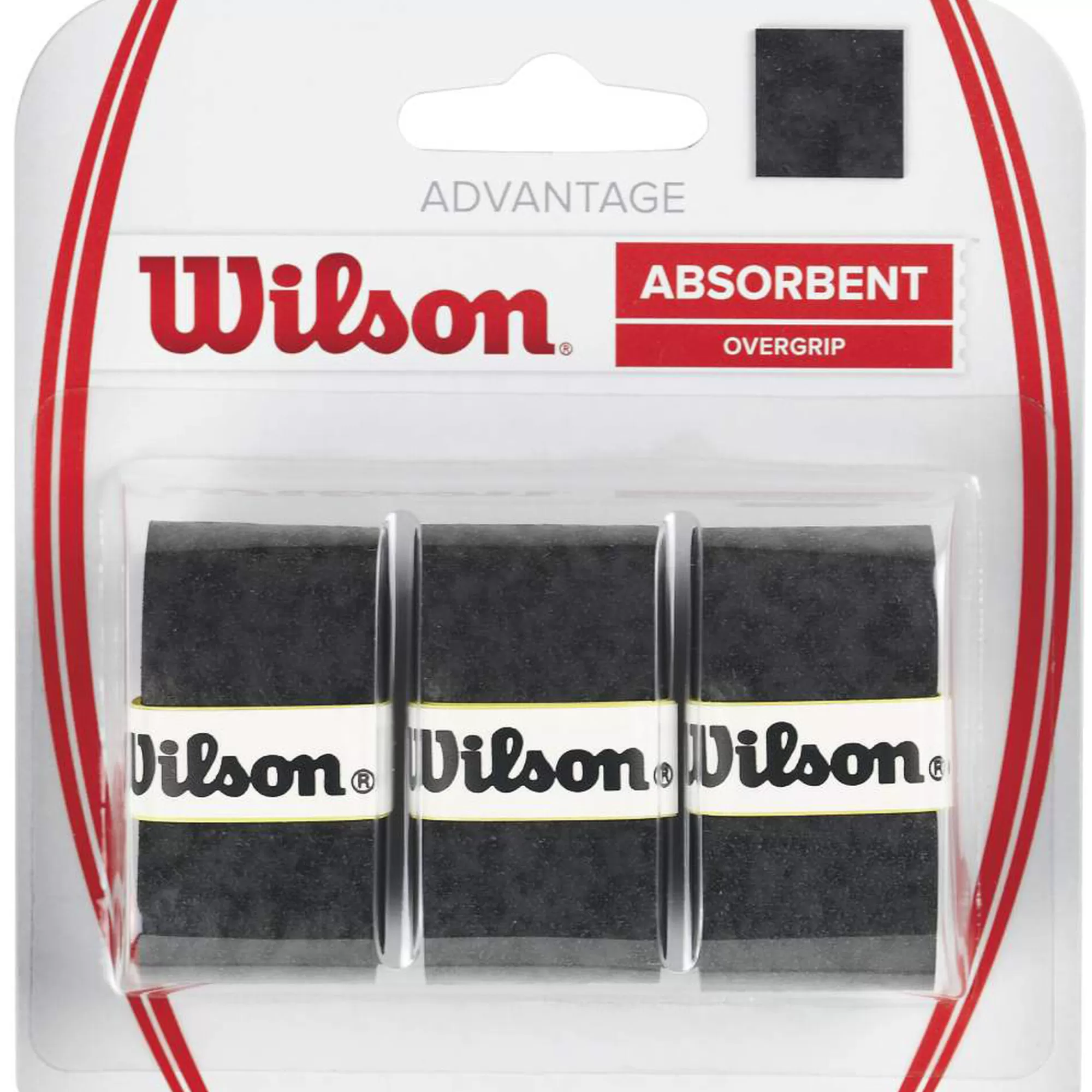 Advantage Overgrip 3 Pack - Black>Wilson New