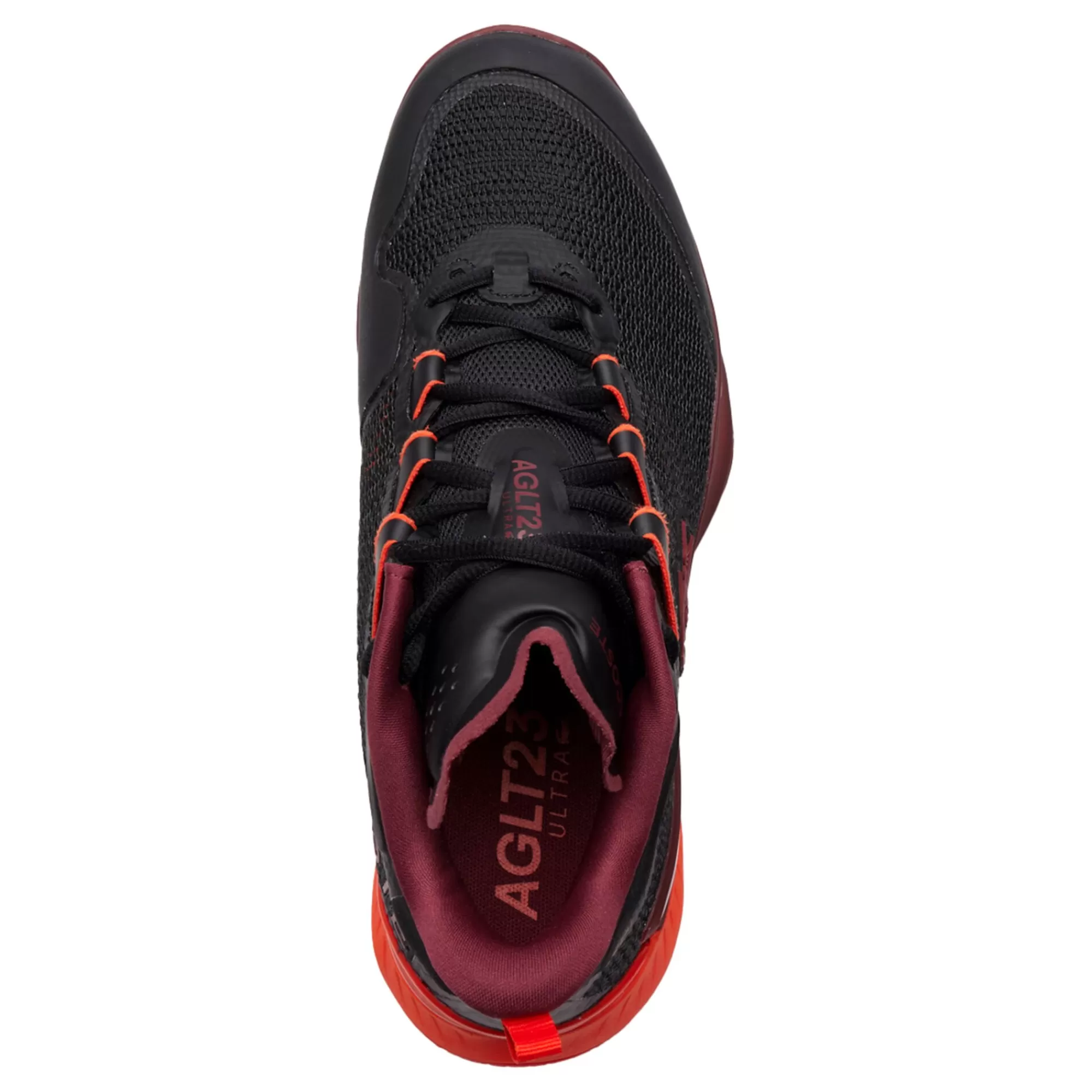 AG-LT Ultra Clay Court Shoe Men - Black, Dark Red>Lacoste New
