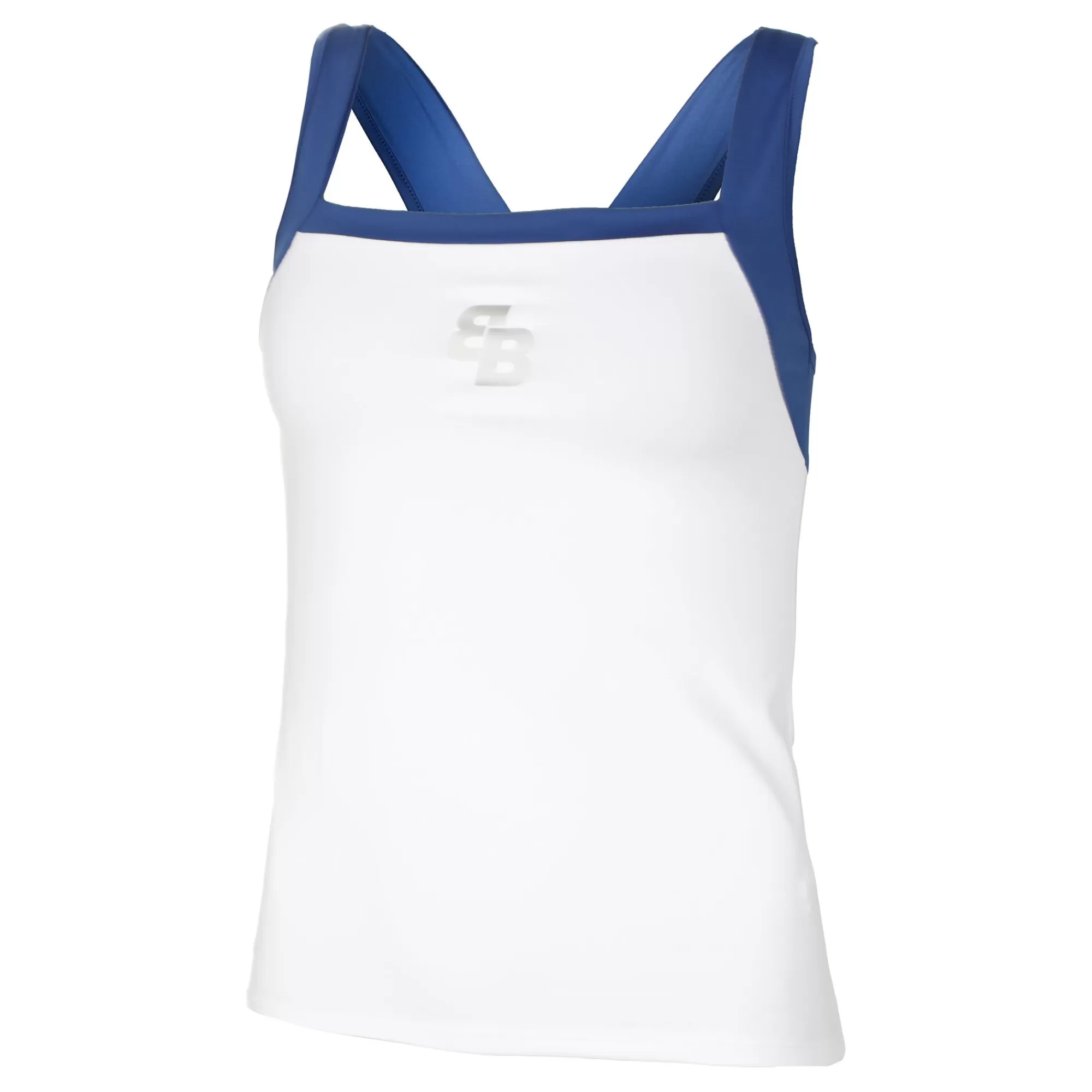 Alas Tank Top Women - White, Blue>BB by Belen Berbel Discount