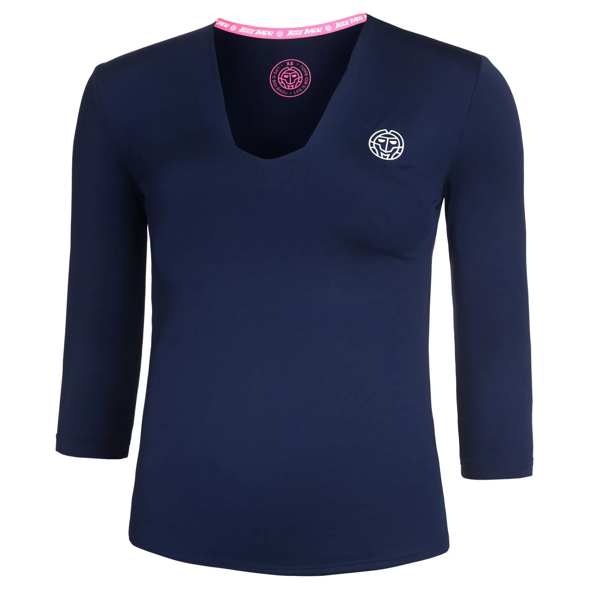 Ariana Tech V-Neck Long Sleeve Women - Dark Blue>BIDI BADU Sale