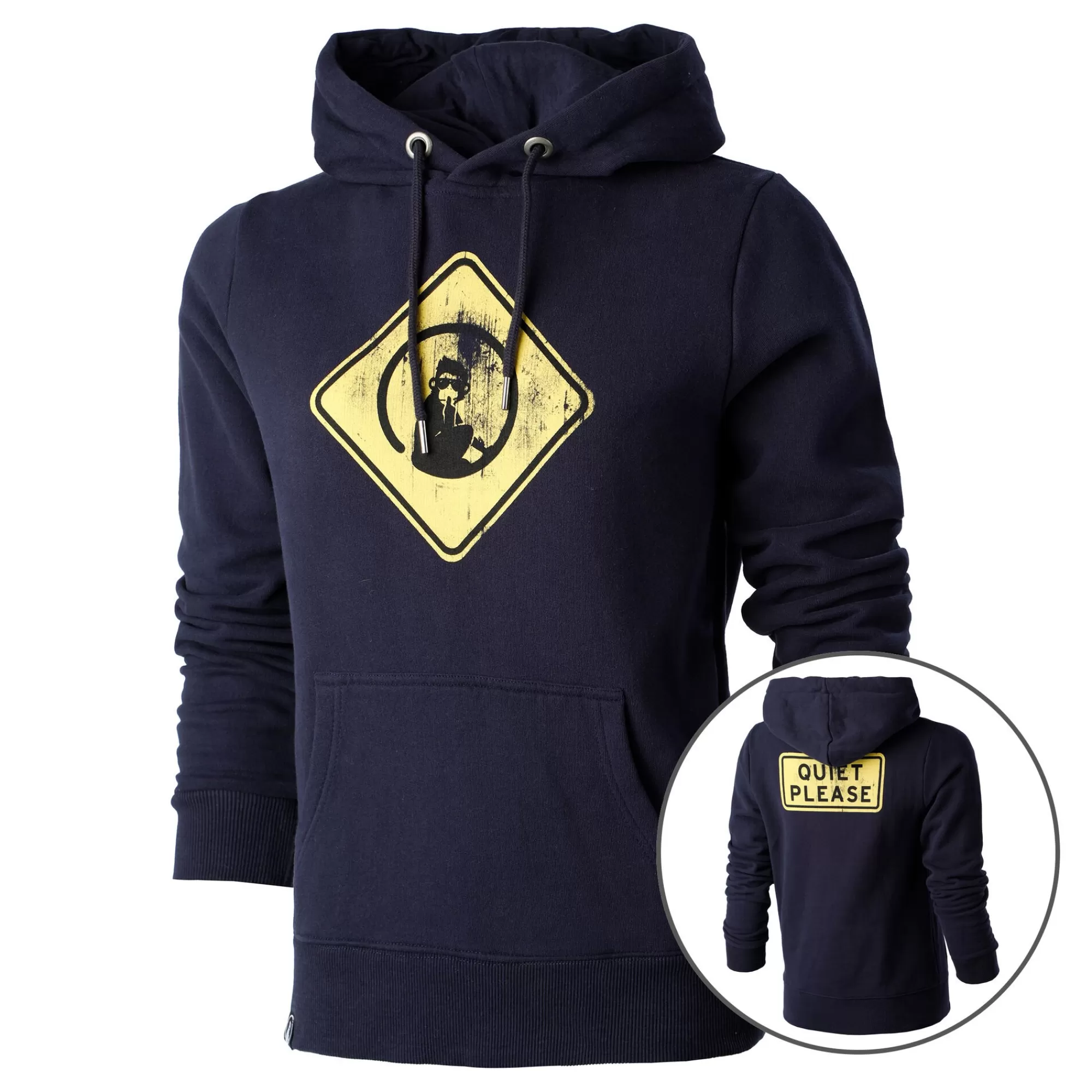 Australia Road Sign Hoody Women - Dark Blue, Yellow>Quiet Please Discount