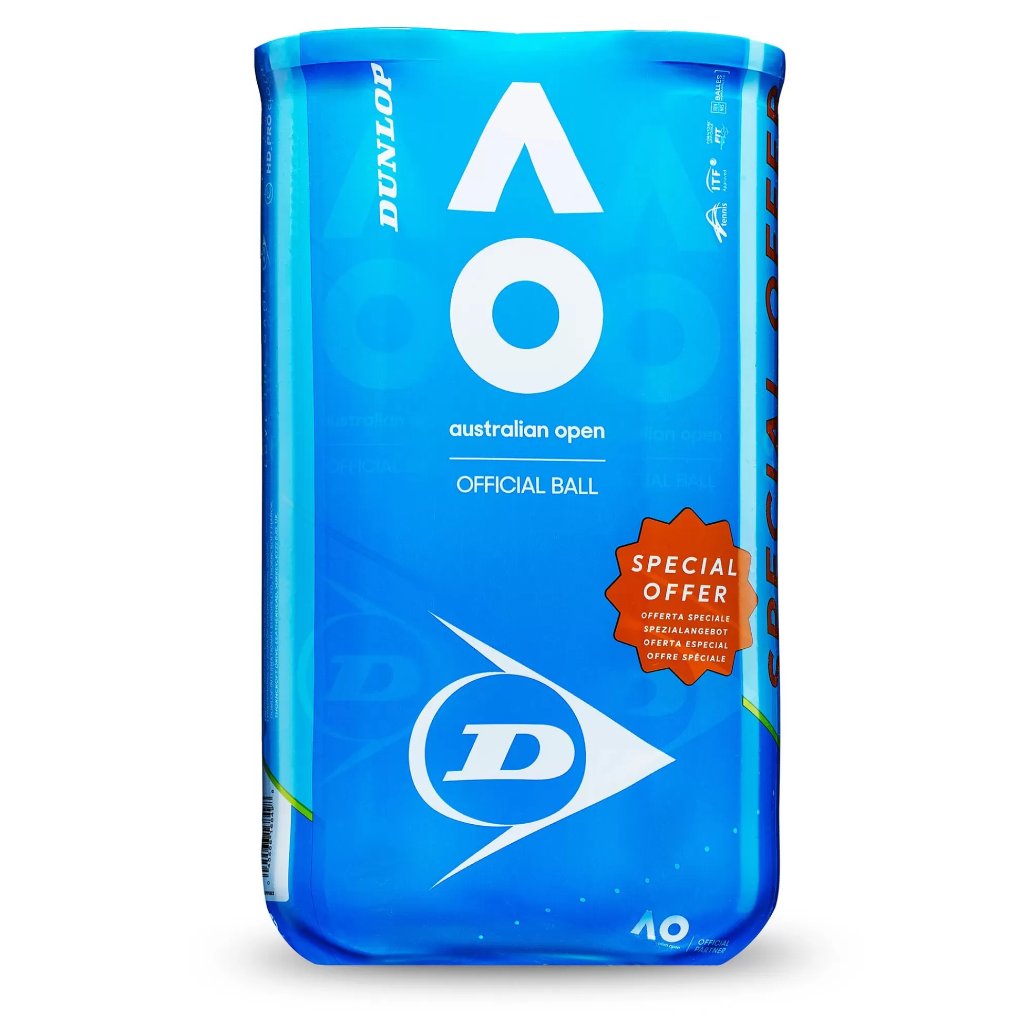 Australian Open 2x 4 Ball Tube>Dunlop Clearance