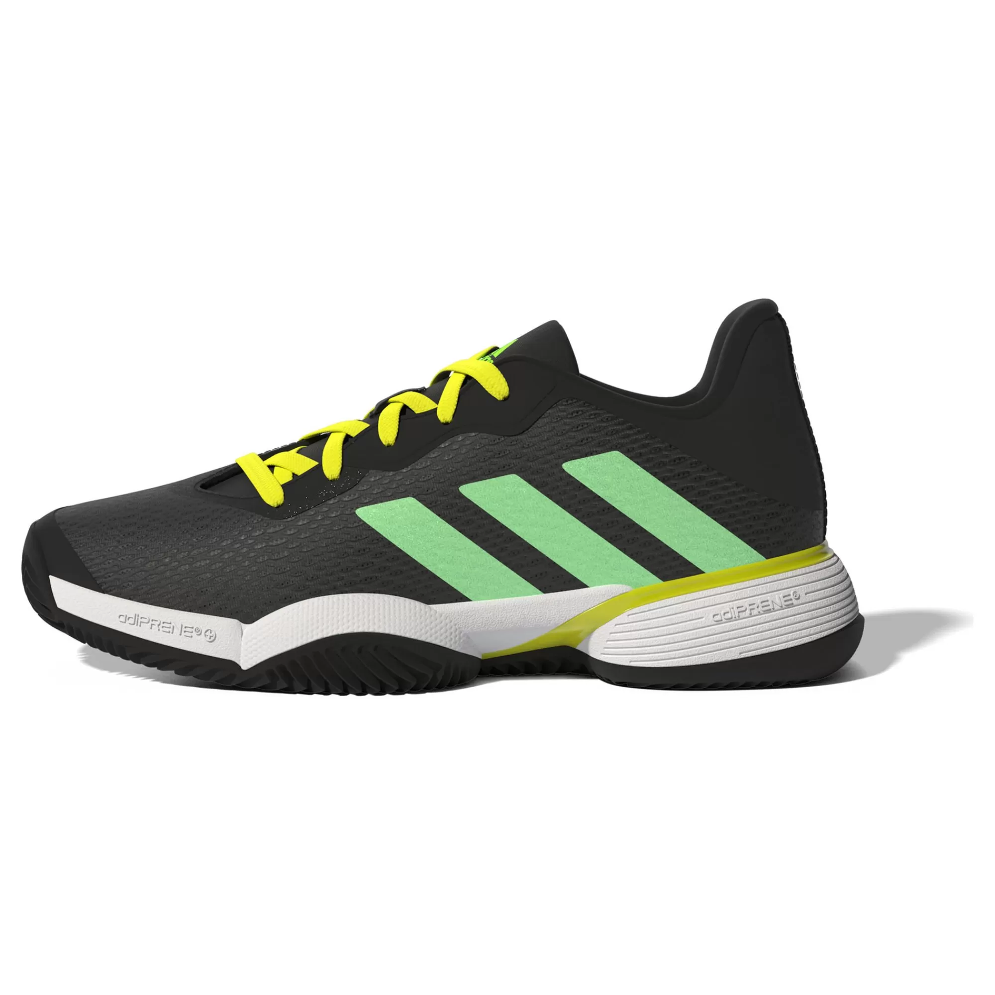 Barricade Clay Court Shoe Kids - Black, Green>adidas Outlet