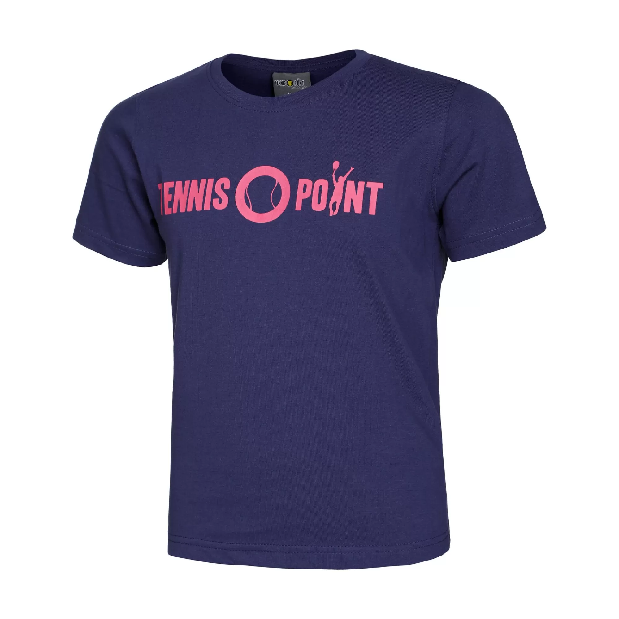 Basic Cotton T-Shirt Kids - Dark Blue, Pink>Tennis-Point Discount