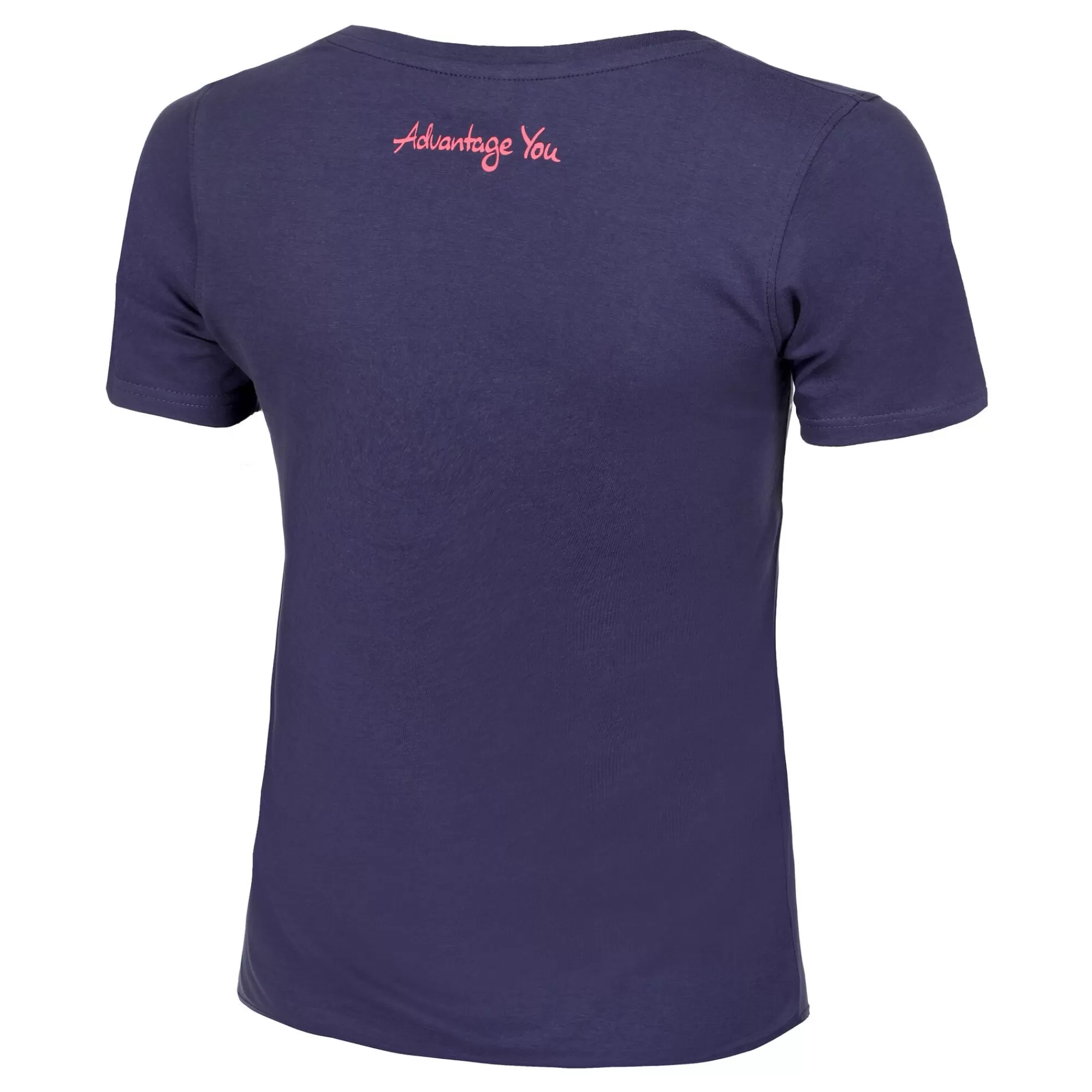 Basic Cotton T-Shirt Women - Dark Blue, Pink>Tennis-Point New