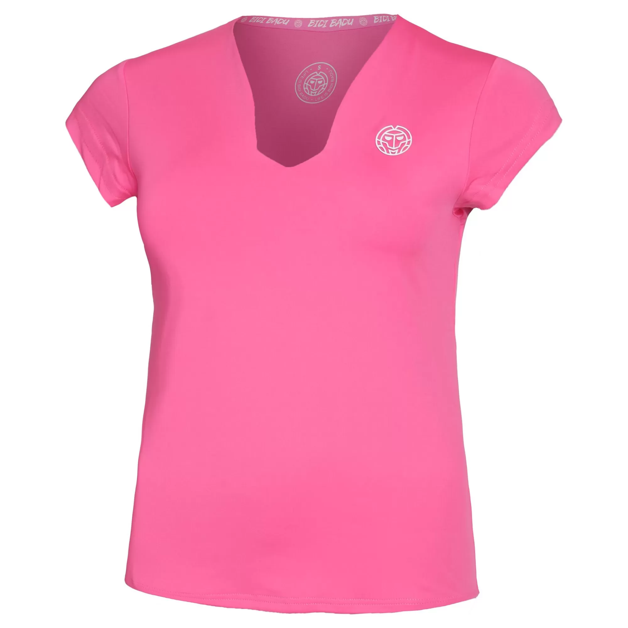 Bella 2.0 Tech V-Neck T-Shirt Women - Pink, White>BIDI BADU Cheap