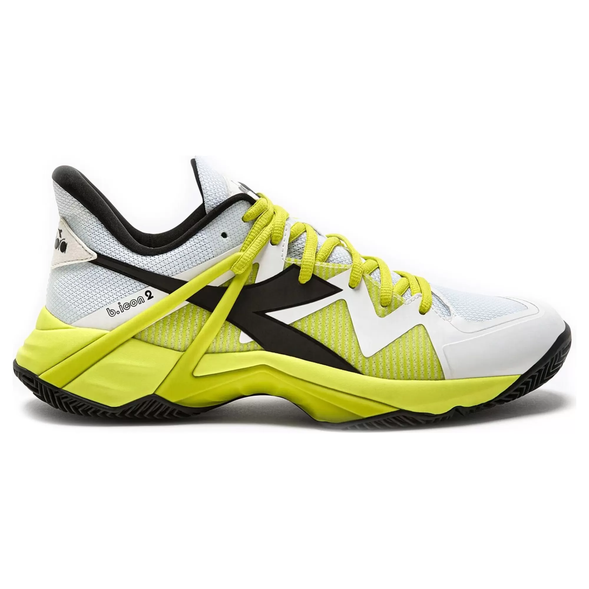 B.Icon 2 Clay Court Shoe Men - White, Neon Yellow>Diadora Discount