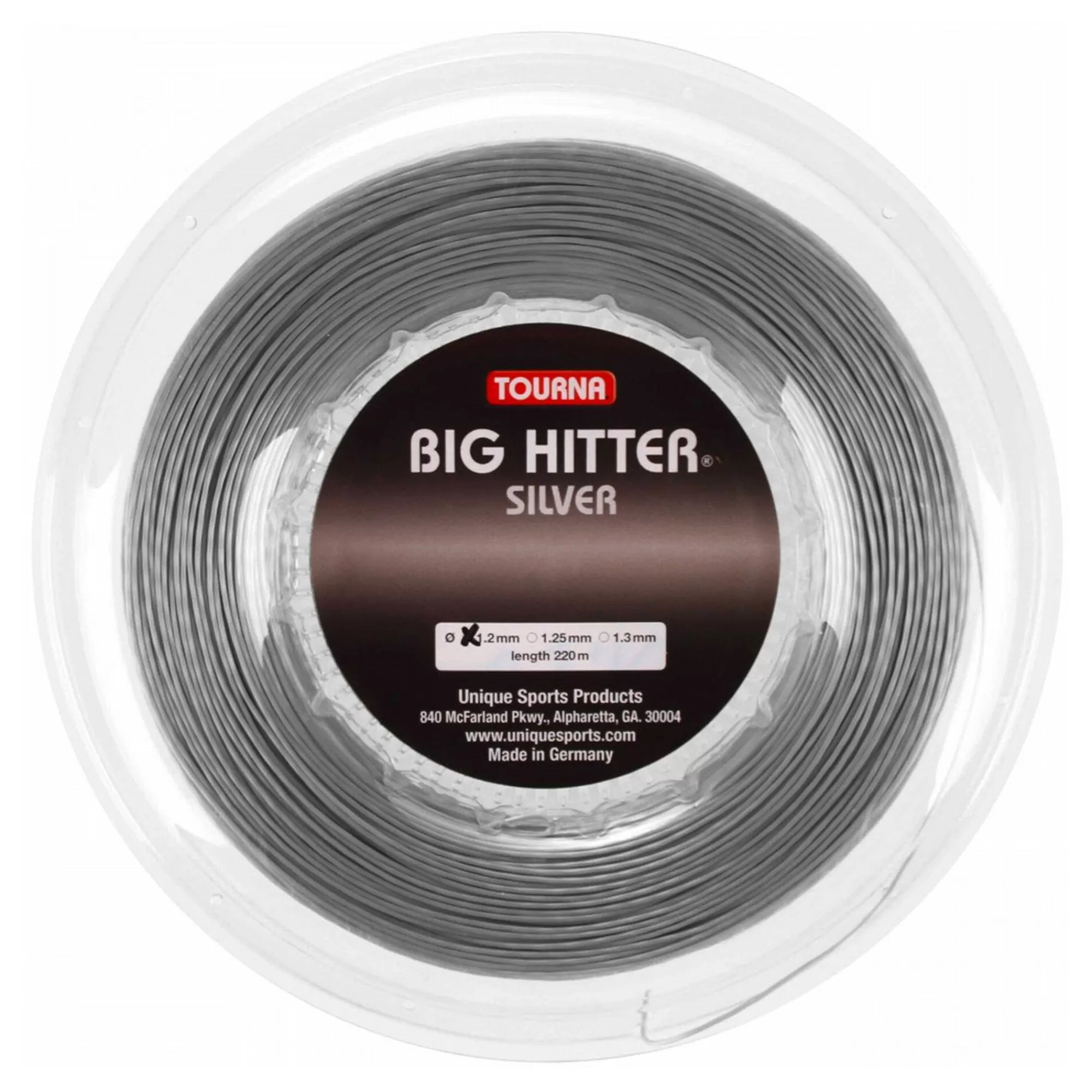 Big Hitter String Reel 220m - Silver>Tourna Store