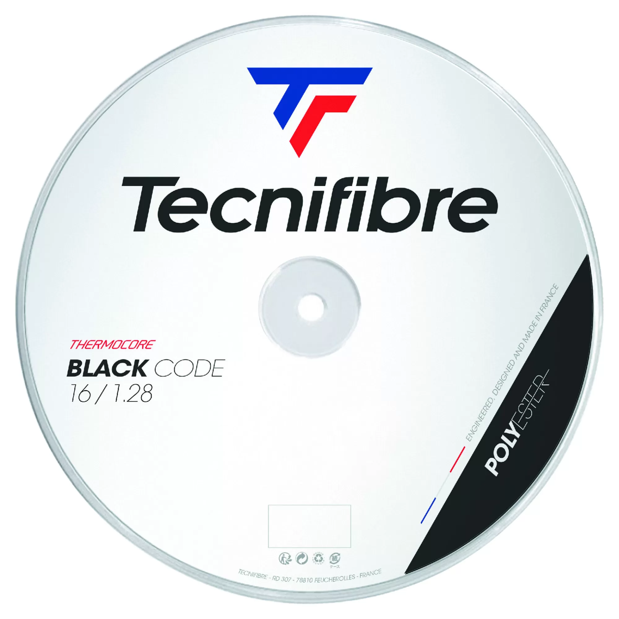 Black Code Fire 200m String Reel - Orange, Red>Tecnifibre Hot