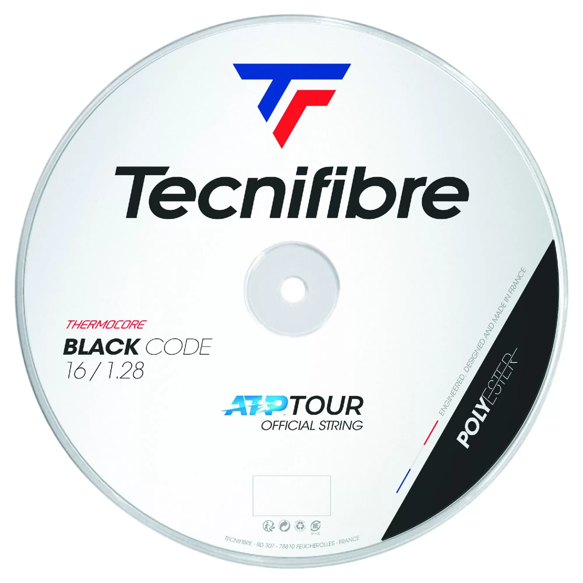 Black Code 200m String Reel ->Tecnifibre Flash Sale
