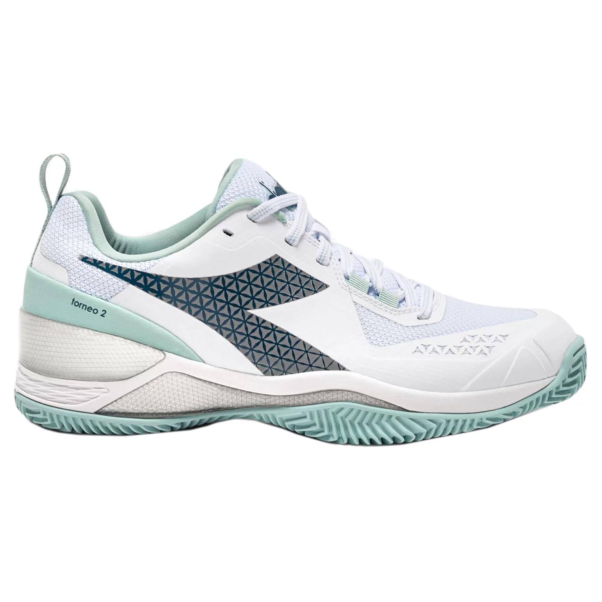 Blushield Torneo 2 Clay Court Shoe Women - White, Mint>Diadora Hot