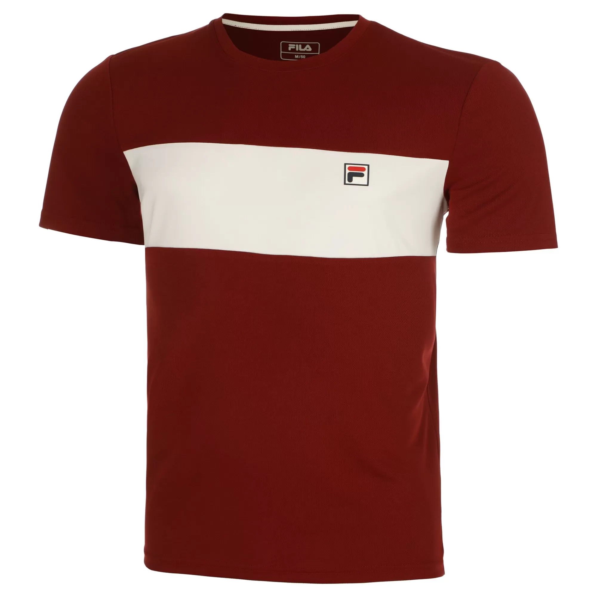 Bosse T-Shirt Men - Dark Red, White>Fila Cheap