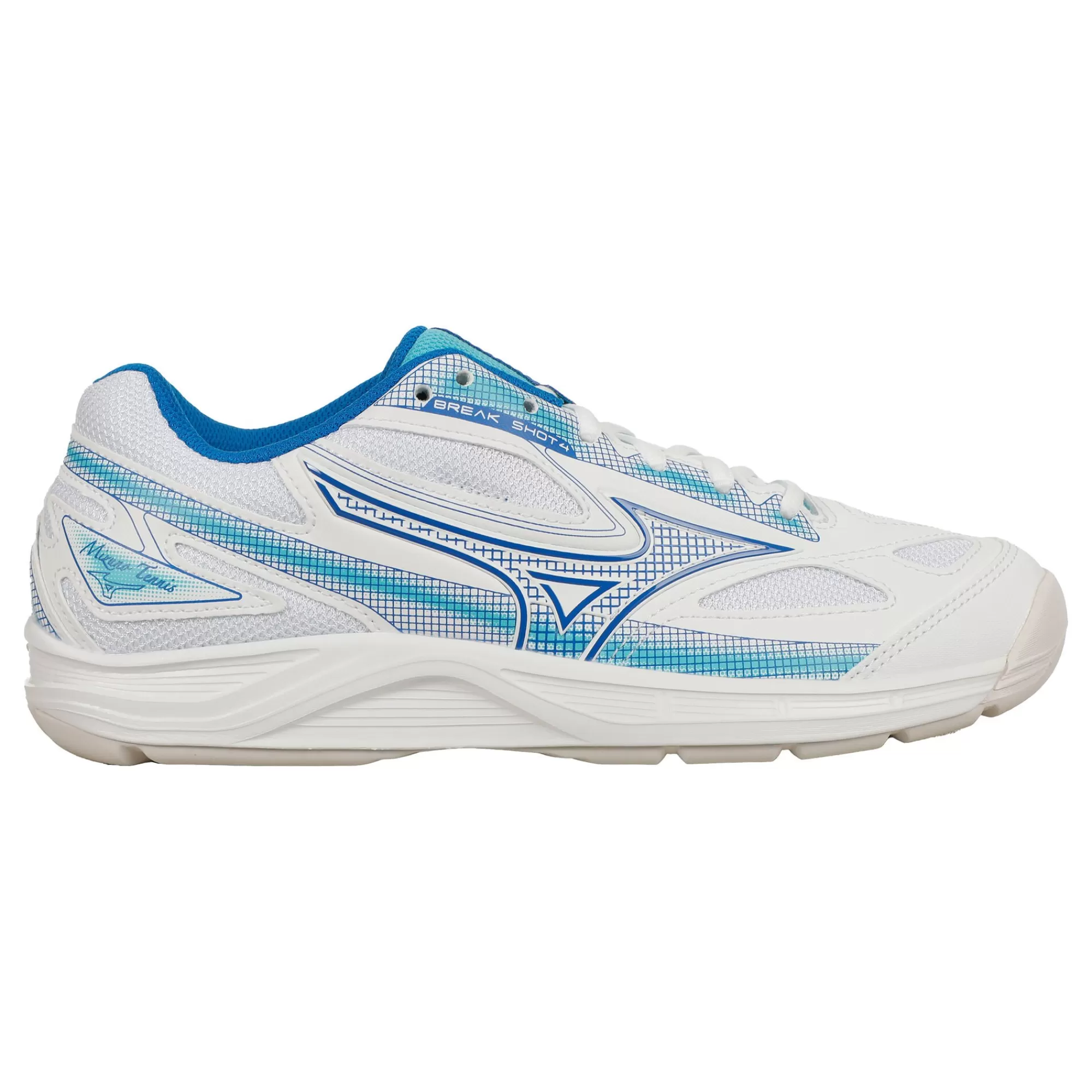 Break Shot Carpet Shoe Women - White, Blue>Mizuno Discount