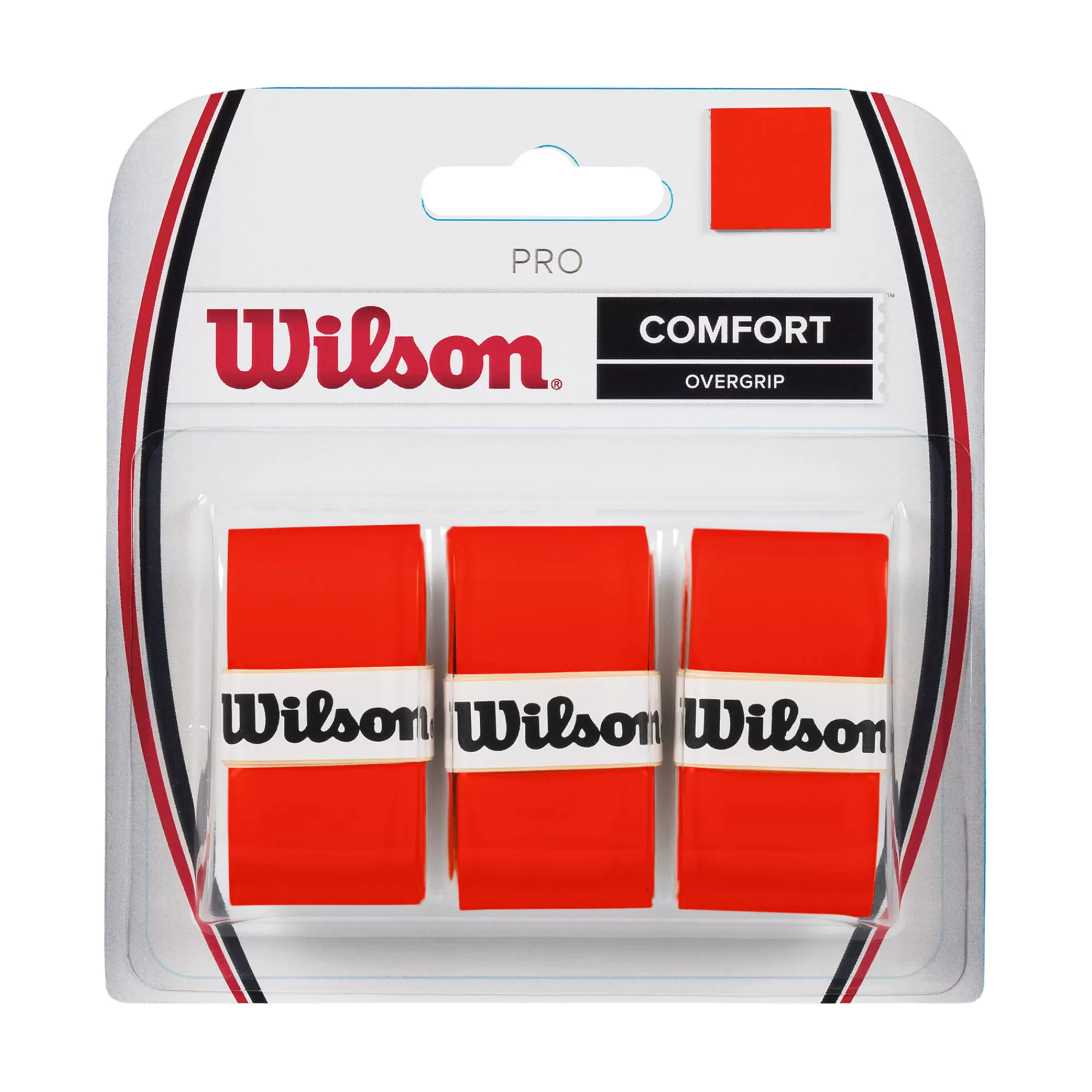 Burn Pro Overgrip 3 Pack - Orange>Wilson Hot