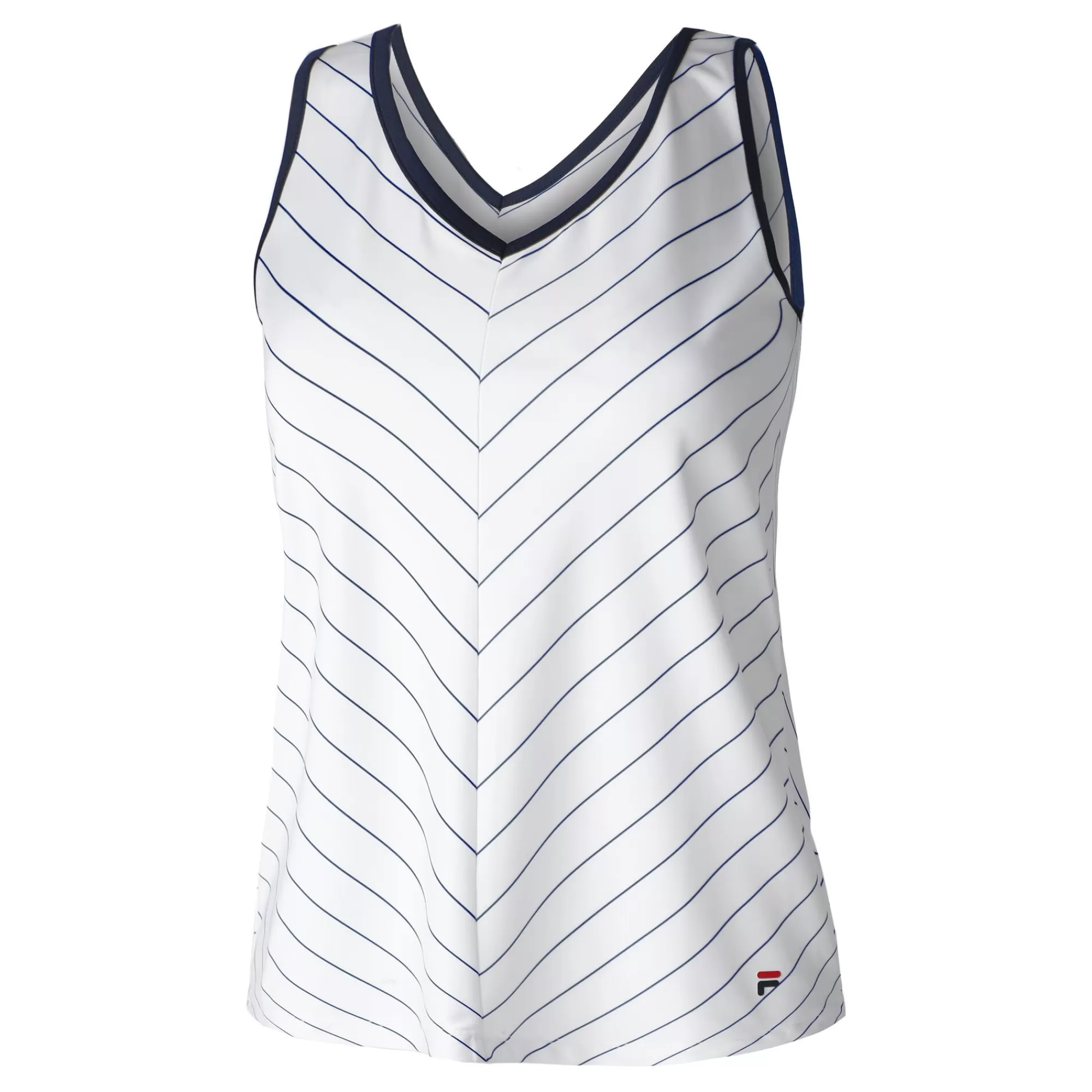 Caroline Tank Top Women - White, Dark Blue>Fila Cheap