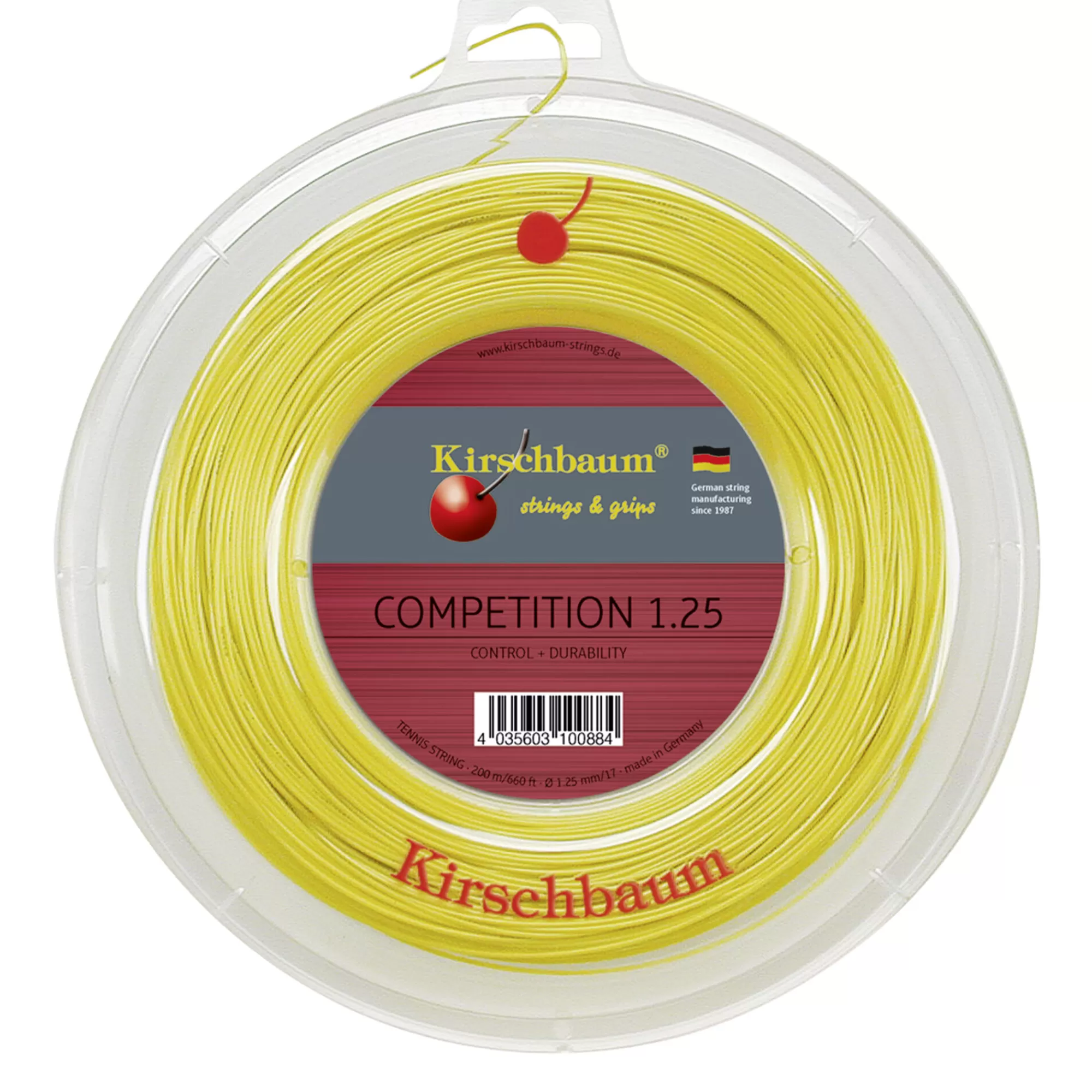 Competition String Reel 200m - Yellow>Kirschbaum Store