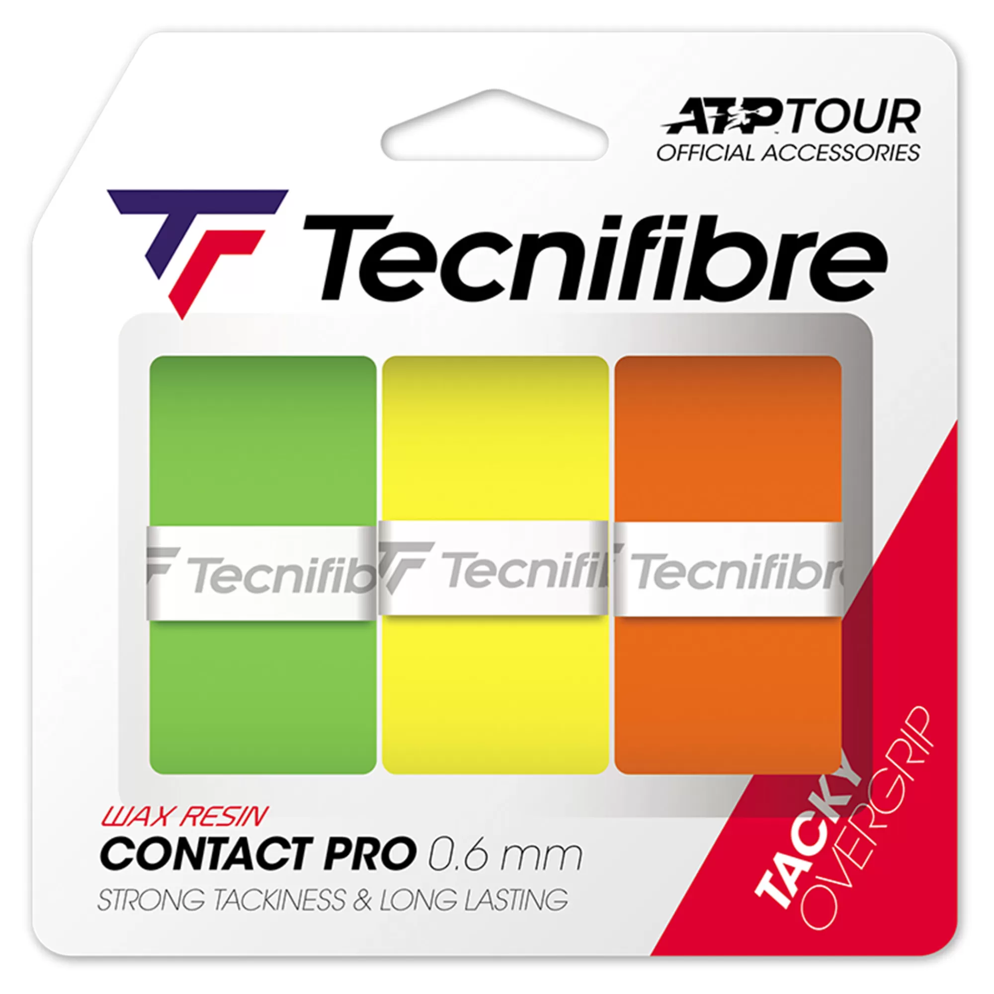 Contact Pro Farbmix 3er 3 Pack - Multicoloured>Tecnifibre Hot