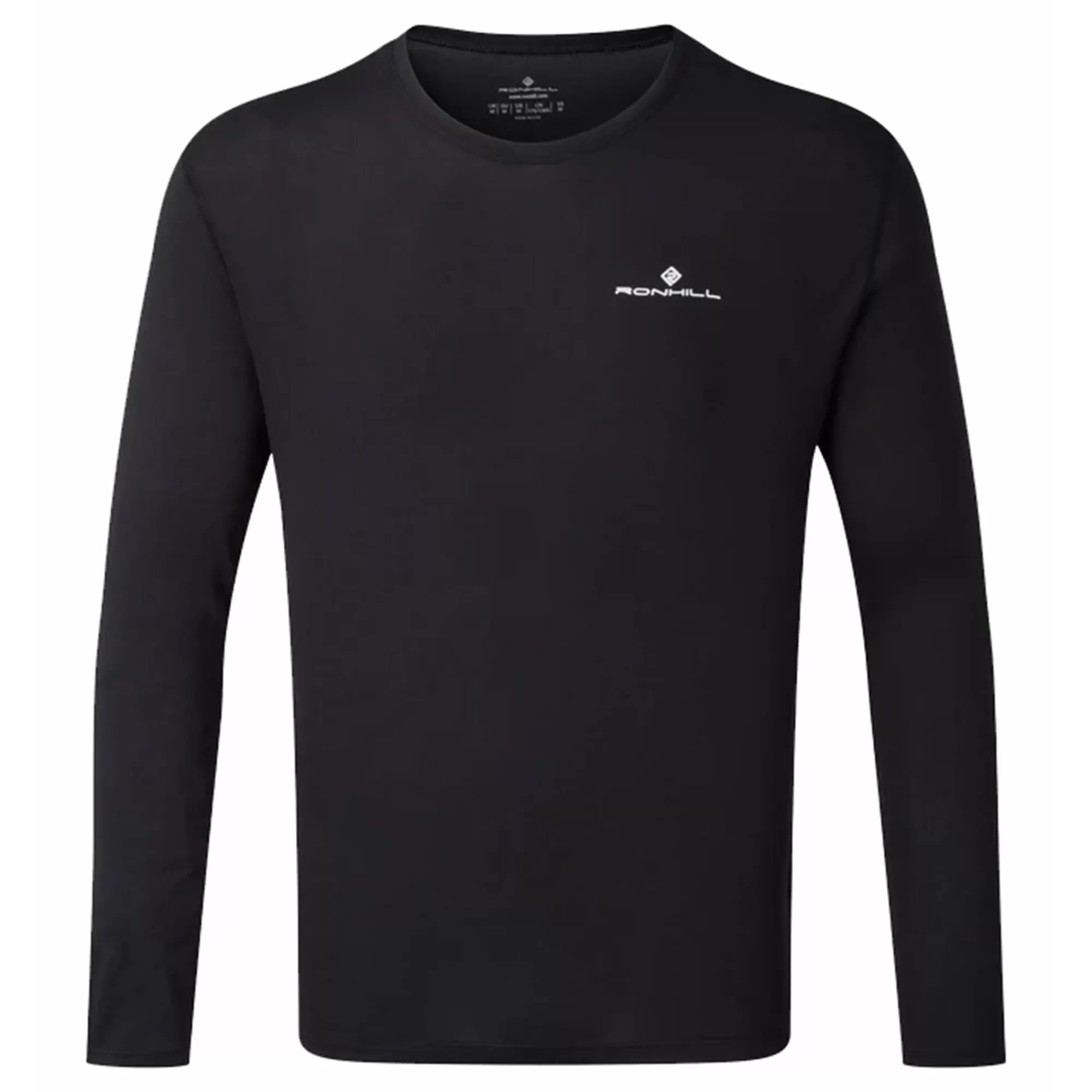 Core Running Top Men - Black, White>Ronhill Fashion
