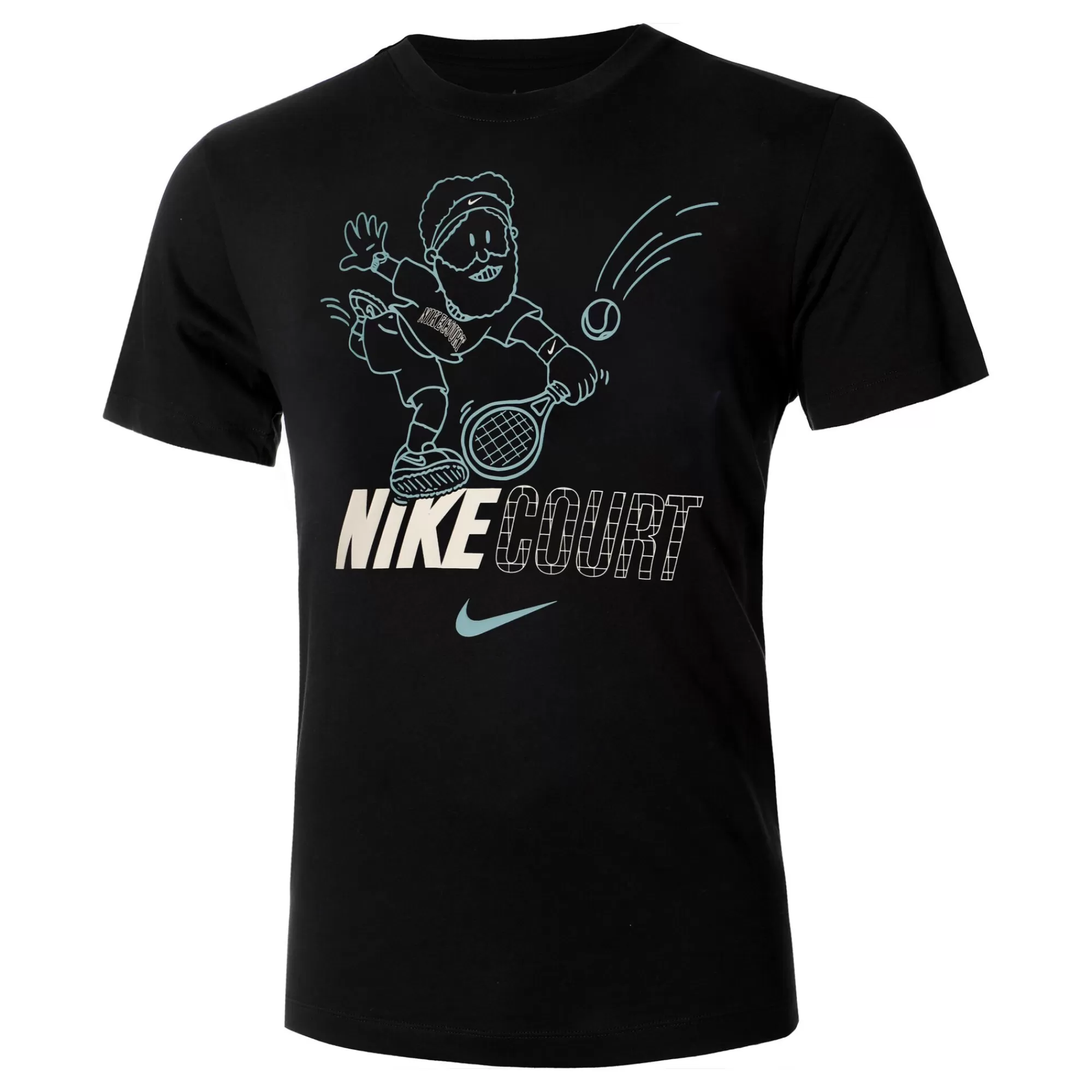 Court Dri-Fit T-Shirt Men - Black, Multicoloured>Nike Clearance