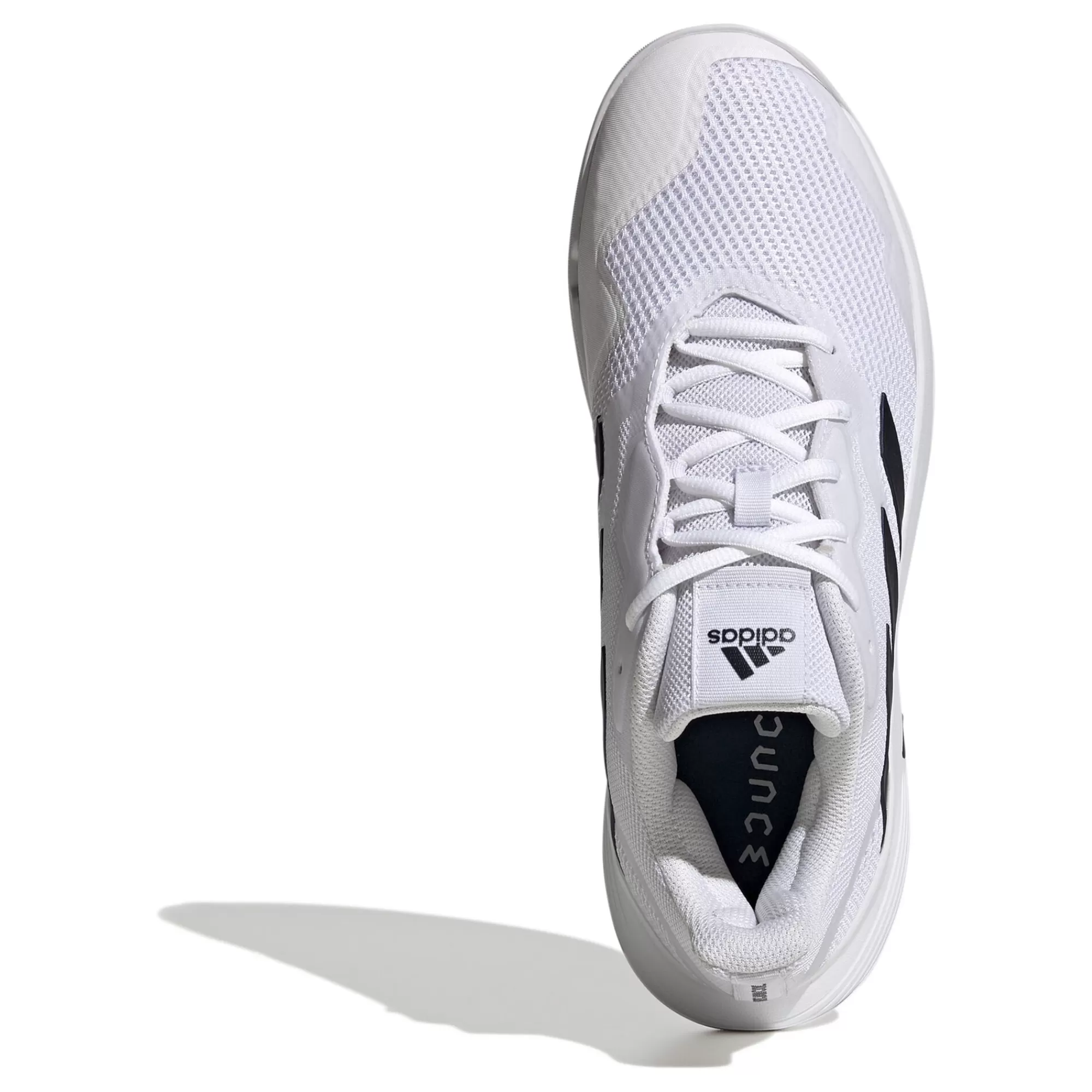 Court Jam Control Carpet Shoe Men - White, Dark Blue>adidas Online