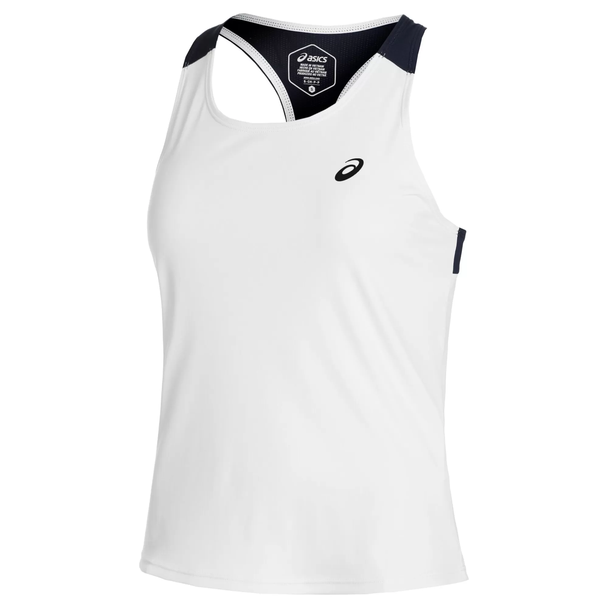 Court Tank Top Women - White, Dark Blue>ASICS Cheap