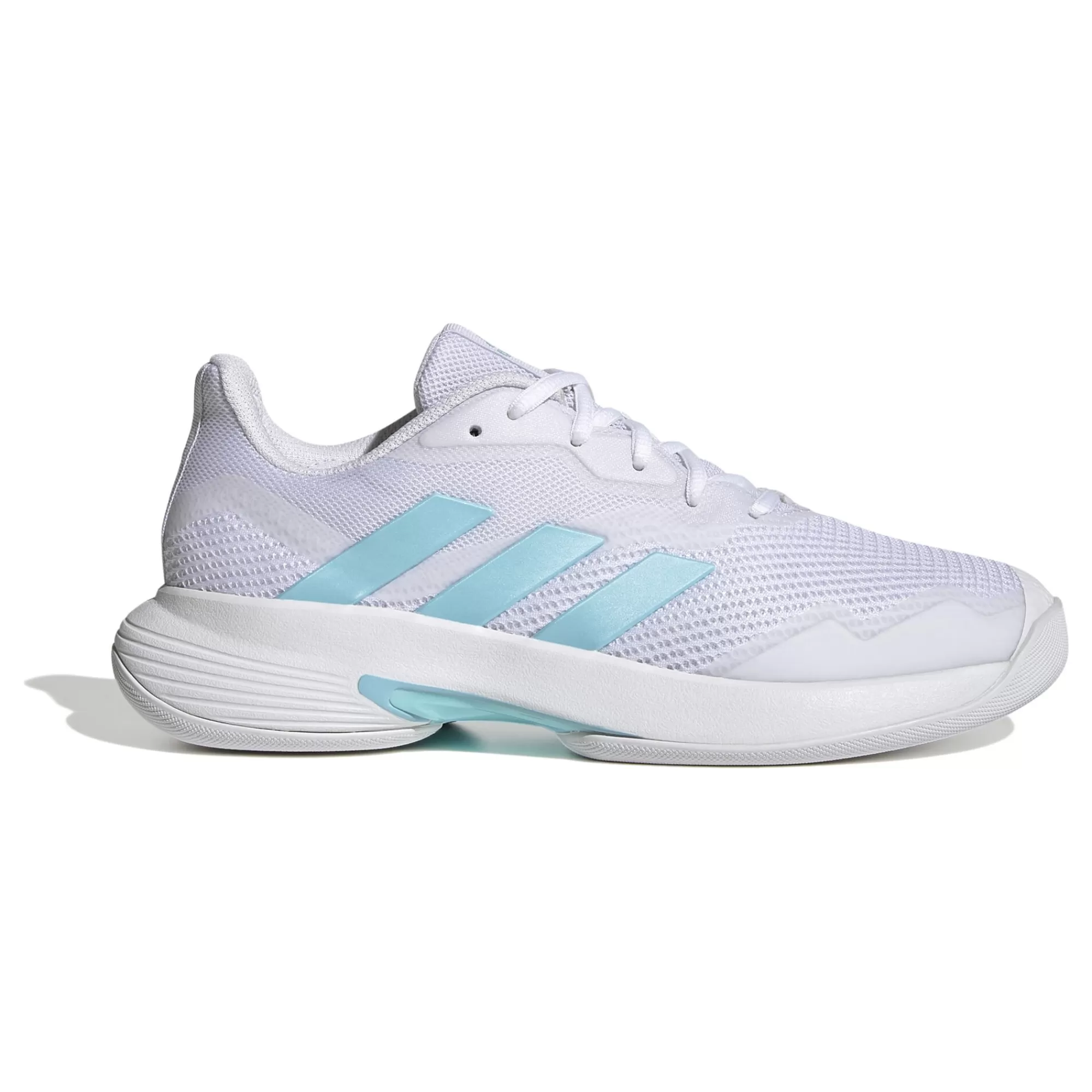 CourtJam Control Carpet Shoe Women - White, Turquoise>adidas Clearance