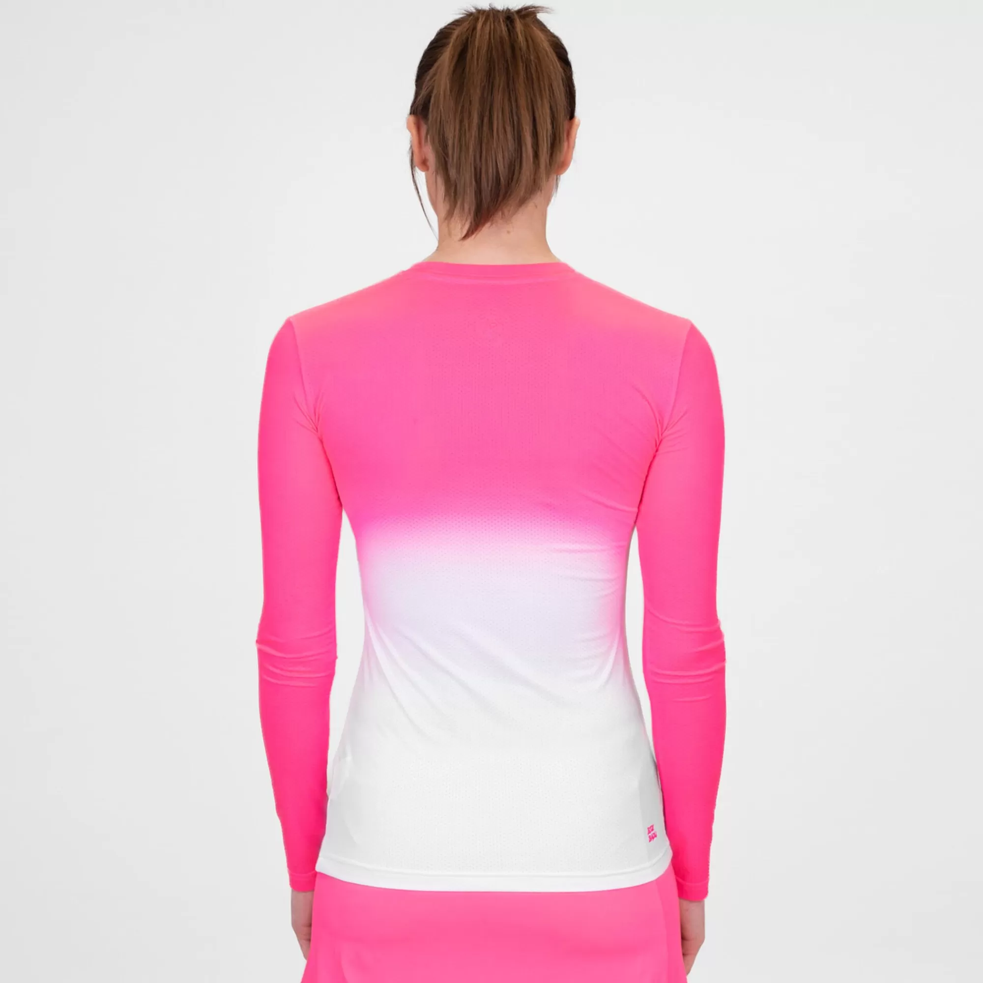 Crew Gradiant Long Sleeve Women - Pink, White>BIDI BADU Sale