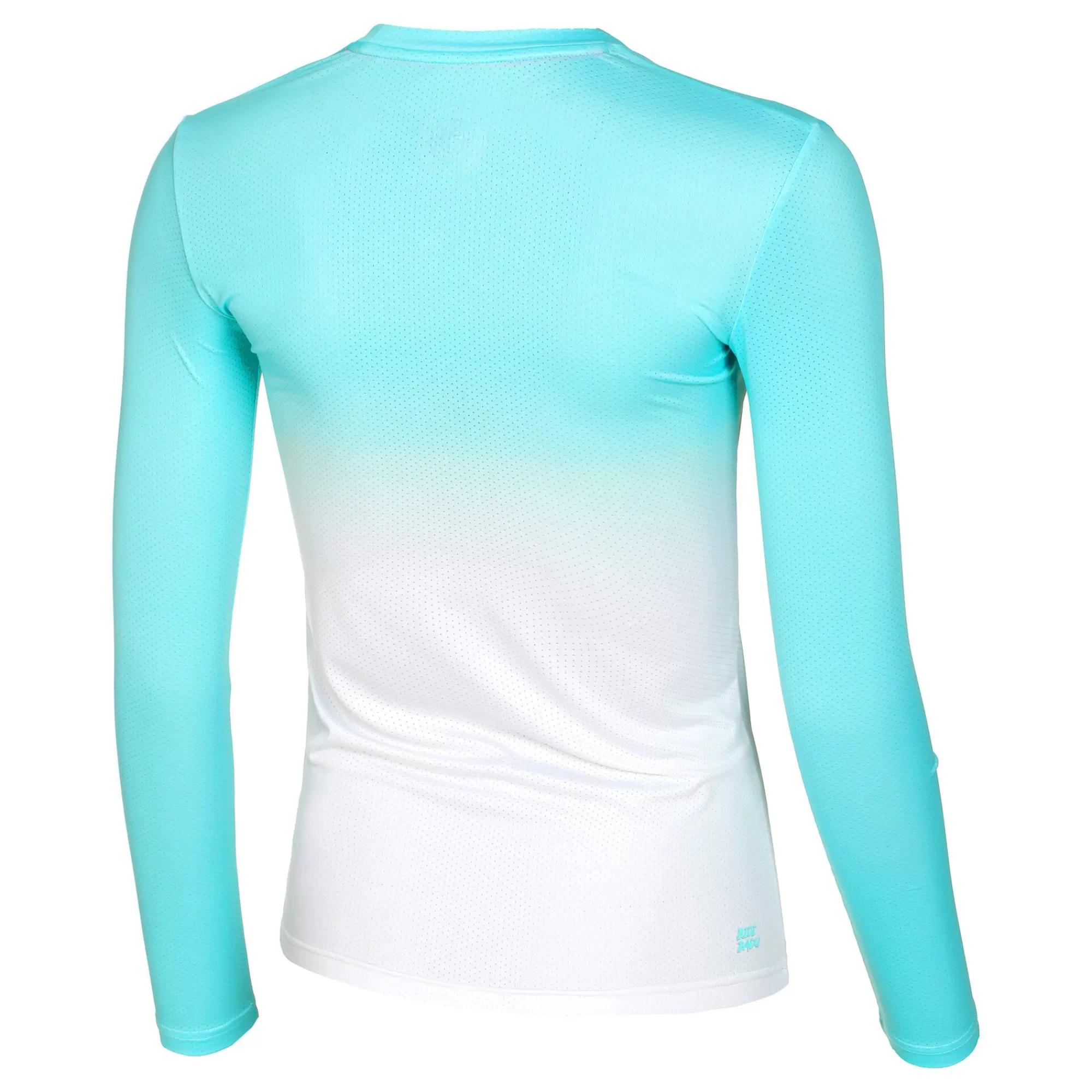 Crew Gradiant Long Sleeve Women - Turquoise, White>BIDI BADU Best Sale
