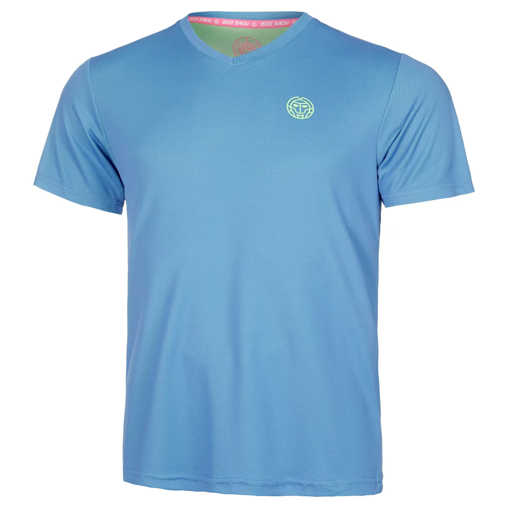 Crew Inside Out V-Neck T-Shirt Men - Blue, Neon Green>BIDI BADU Discount