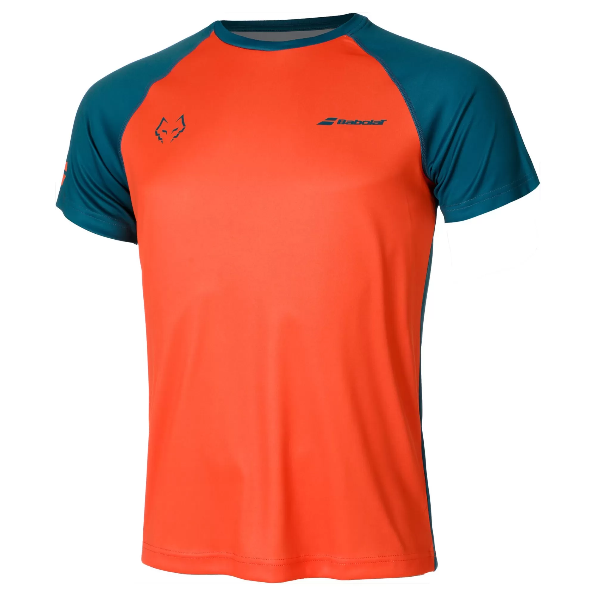 Crew Neck Lebron T-Shirt Men - Orange, Petrol>Babolat New