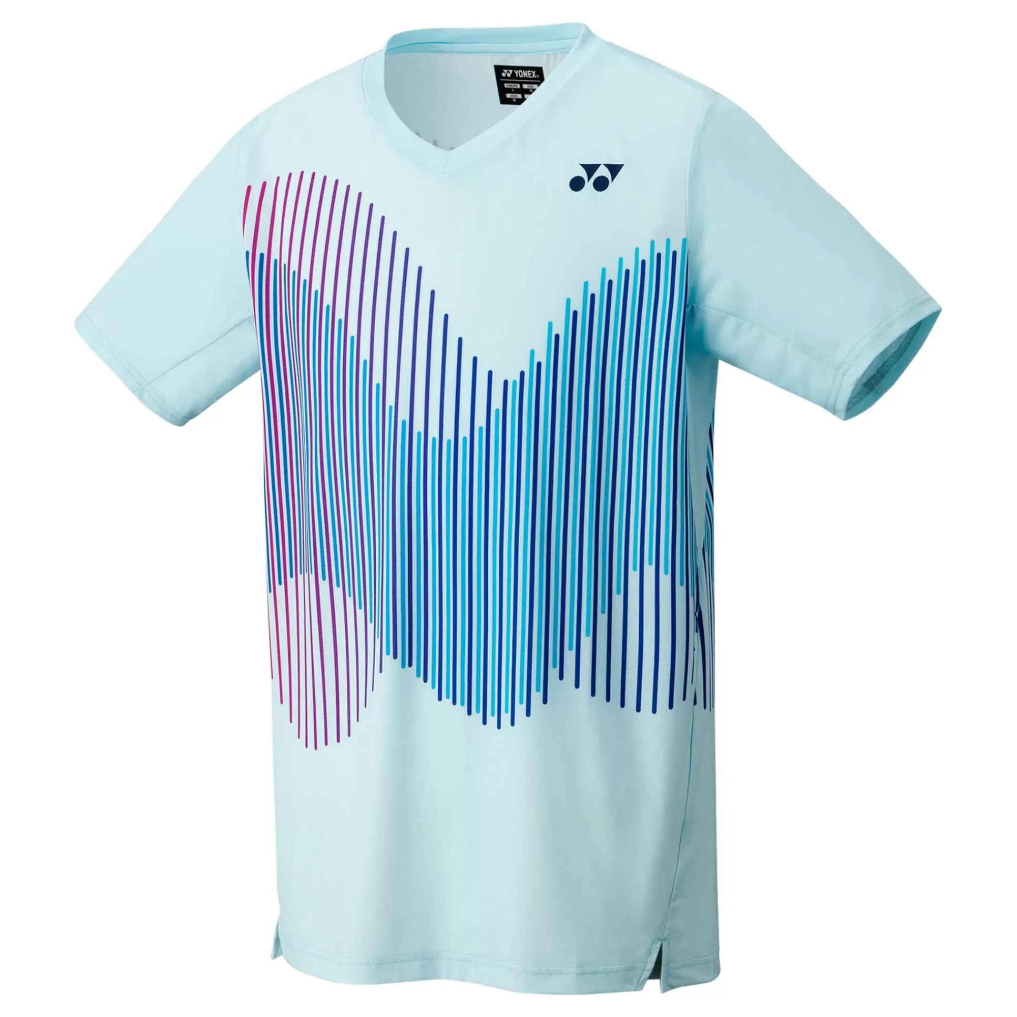 Crew Neck T-Shirt Men - Light Blue, Multicoloured>Yonex Fashion