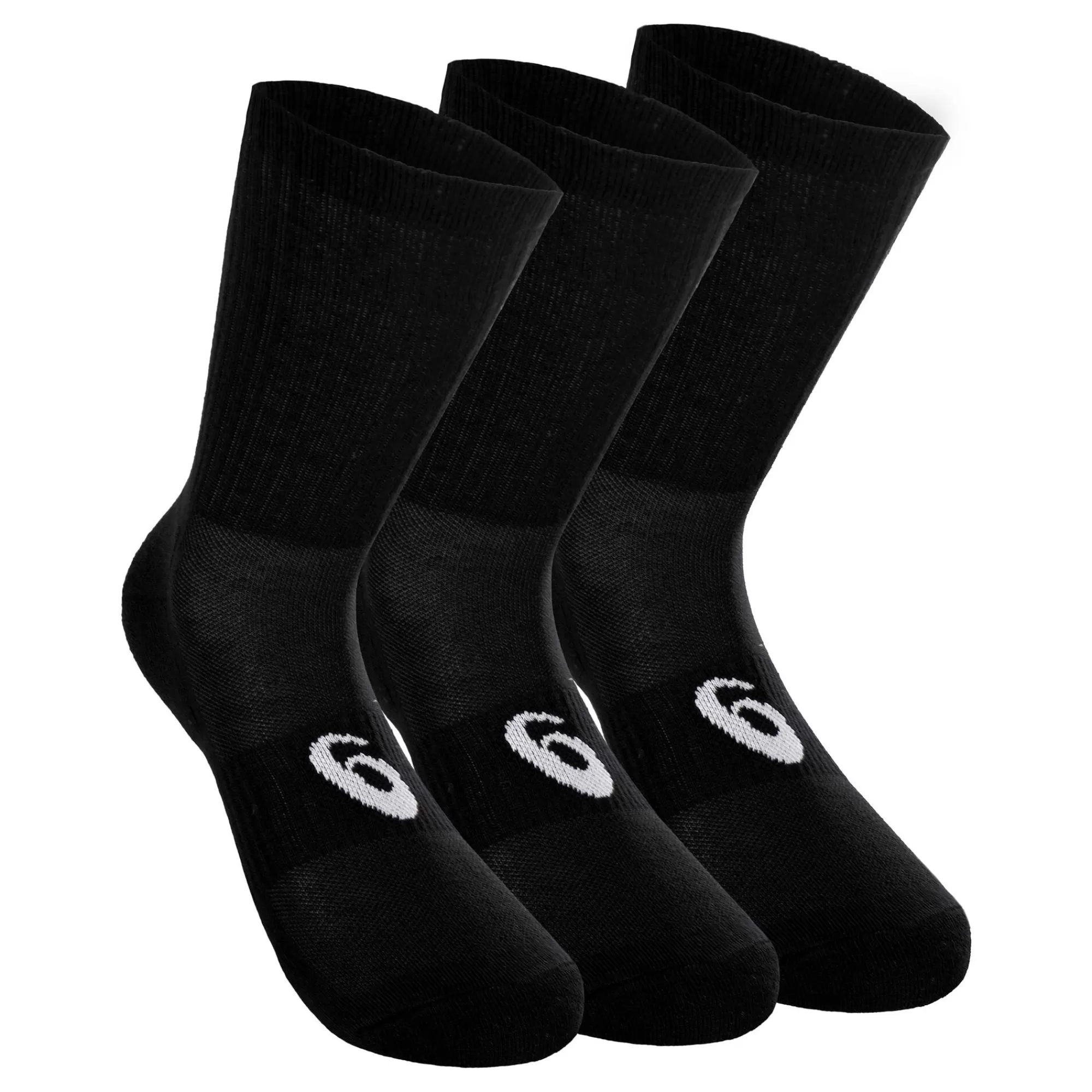 Crew Sports Socks 3 Pack - Black, White>ASICS Cheap
