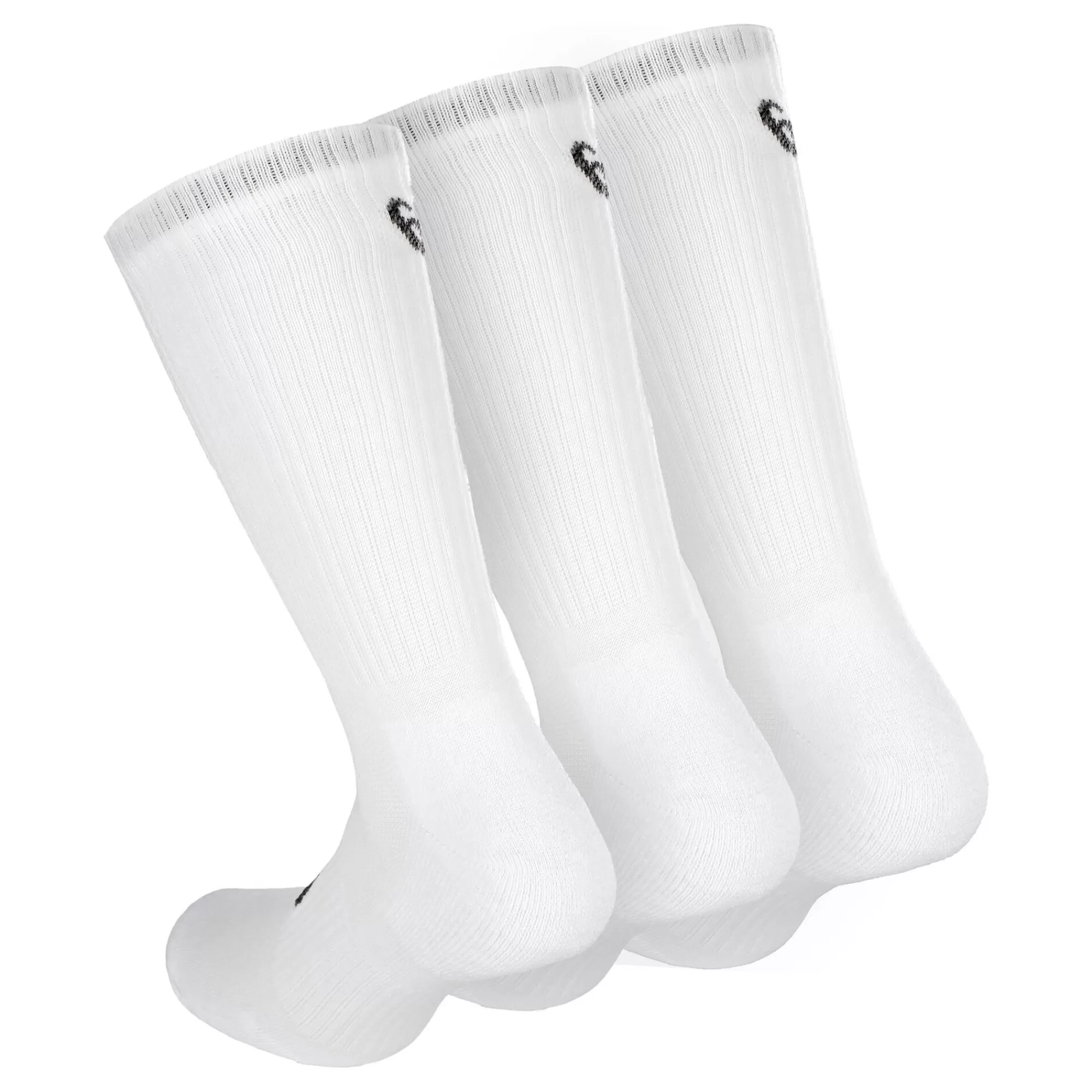 Crew Sports Socks 3 Pack - White, Black>ASICS Clearance