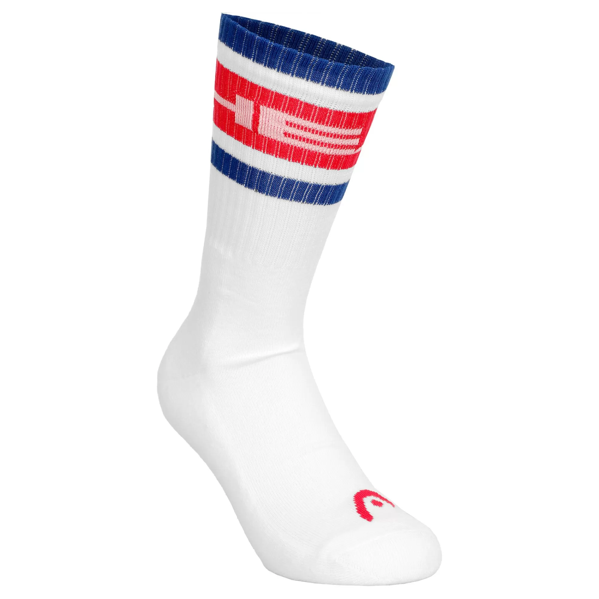 Crew Tennis Socks - White, Multicoloured>HEAD Store