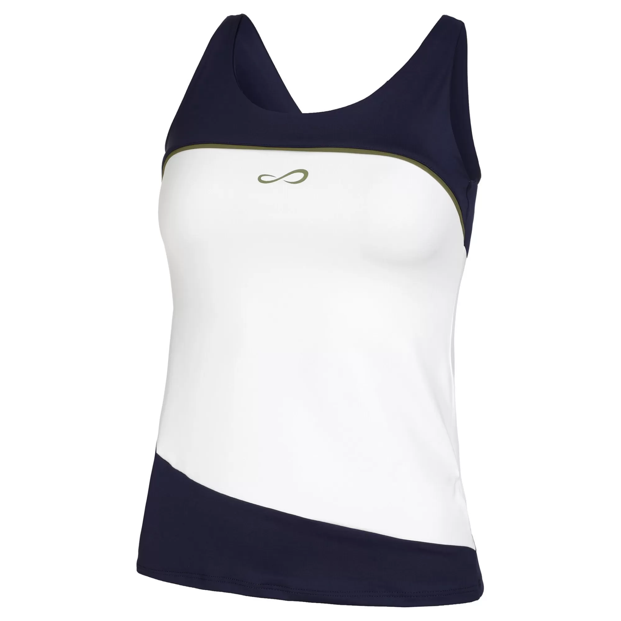 Curve Tank Top Women - White, Dark Blue>Endless Store