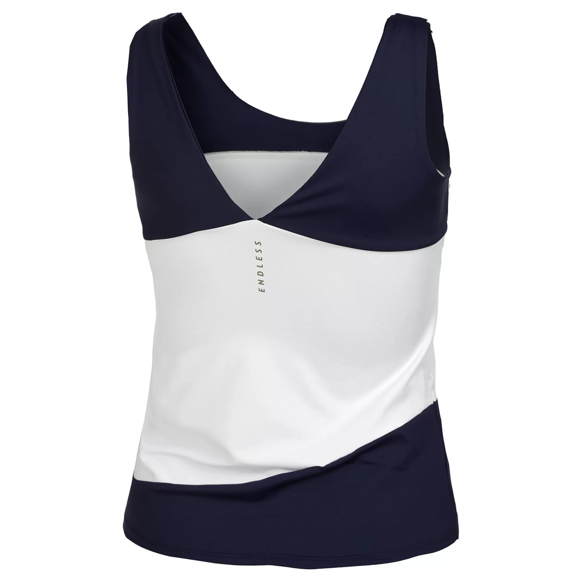 Curve Tank Top Women - White, Dark Blue>Endless Store