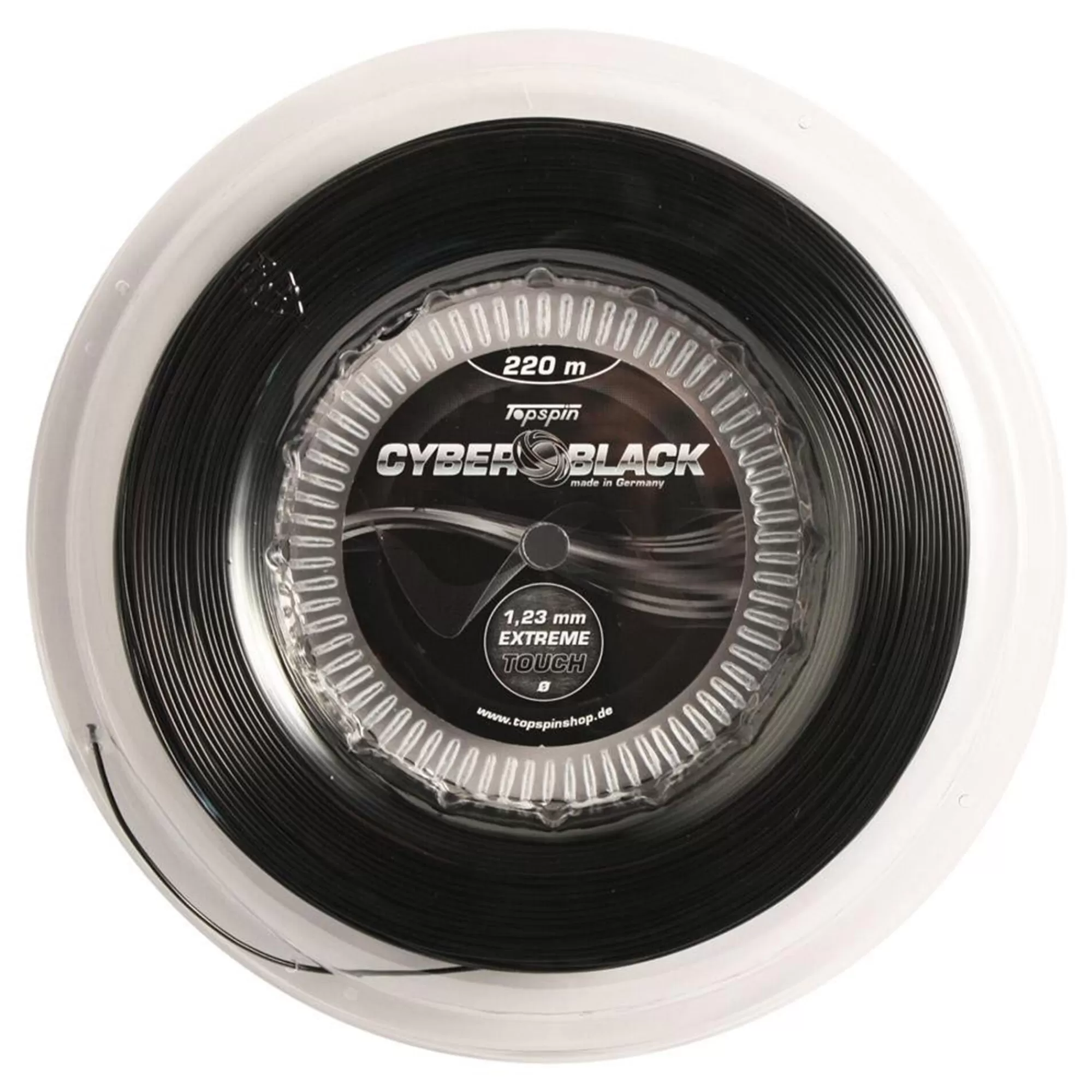 Cyber Black 220m String Reel - Black>Topspin Clearance