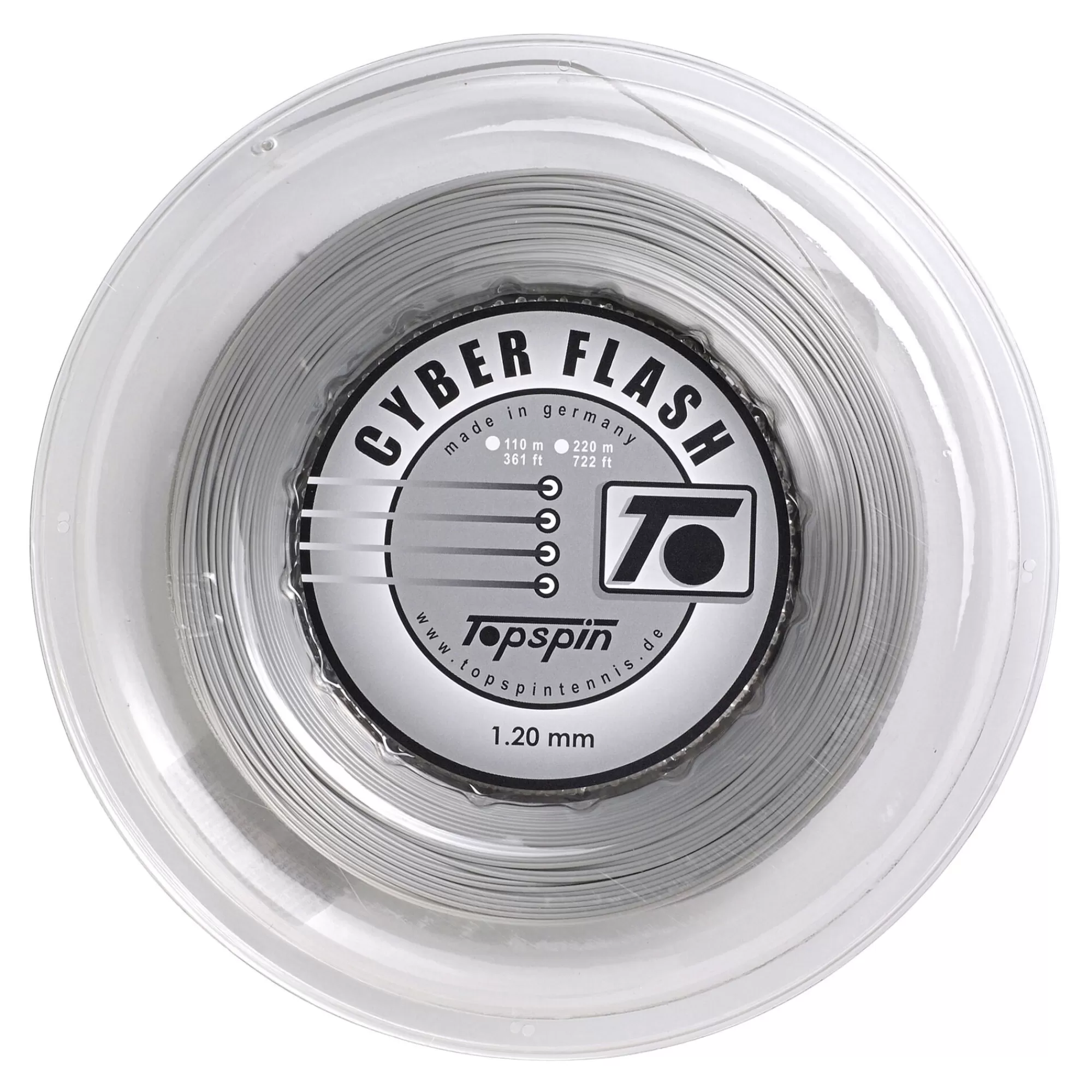 Cyber Flash String Reel 220m - Silver>Topspin New