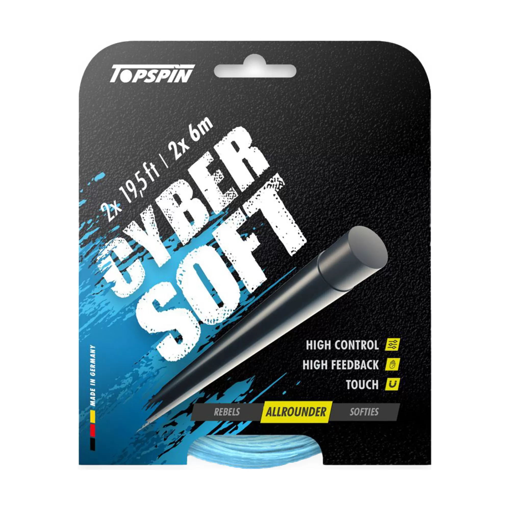 Cyber Soft 12m String Set - Light Blue>Topspin Outlet