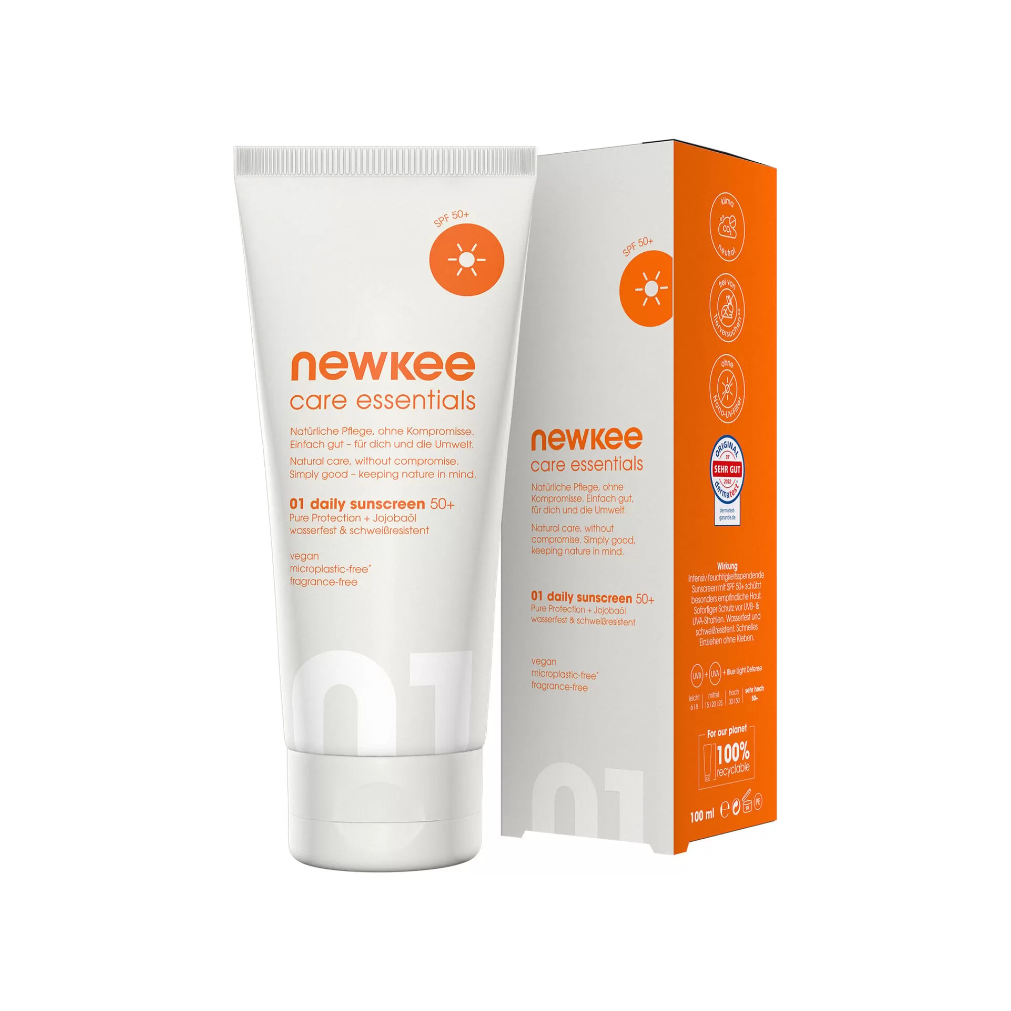Daily Sunscreen 50+ Miscellaneous - White, Orange>Newkee Shop
