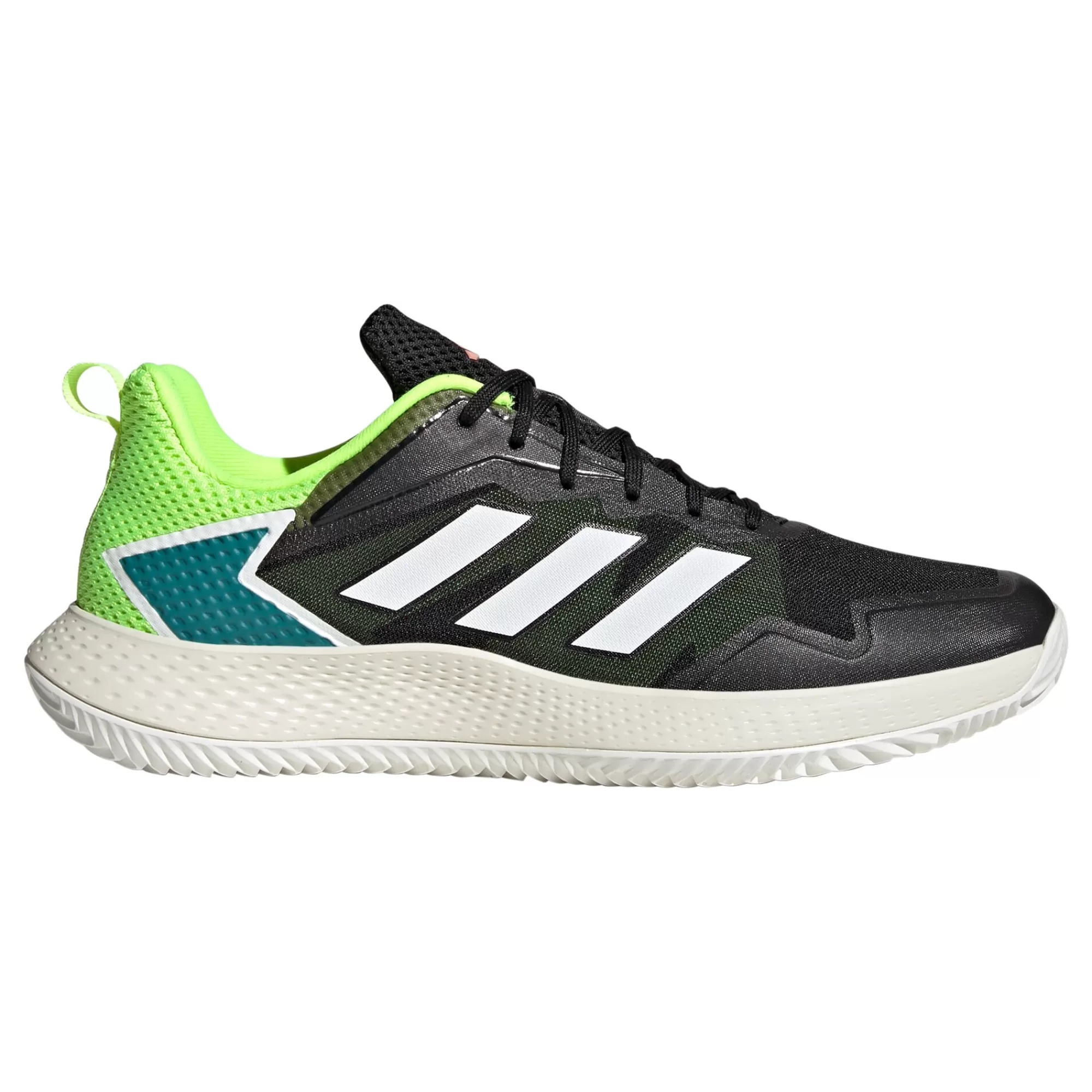Defiant Speed Clay Court Shoe Men - Black, Neon Green>adidas Cheap