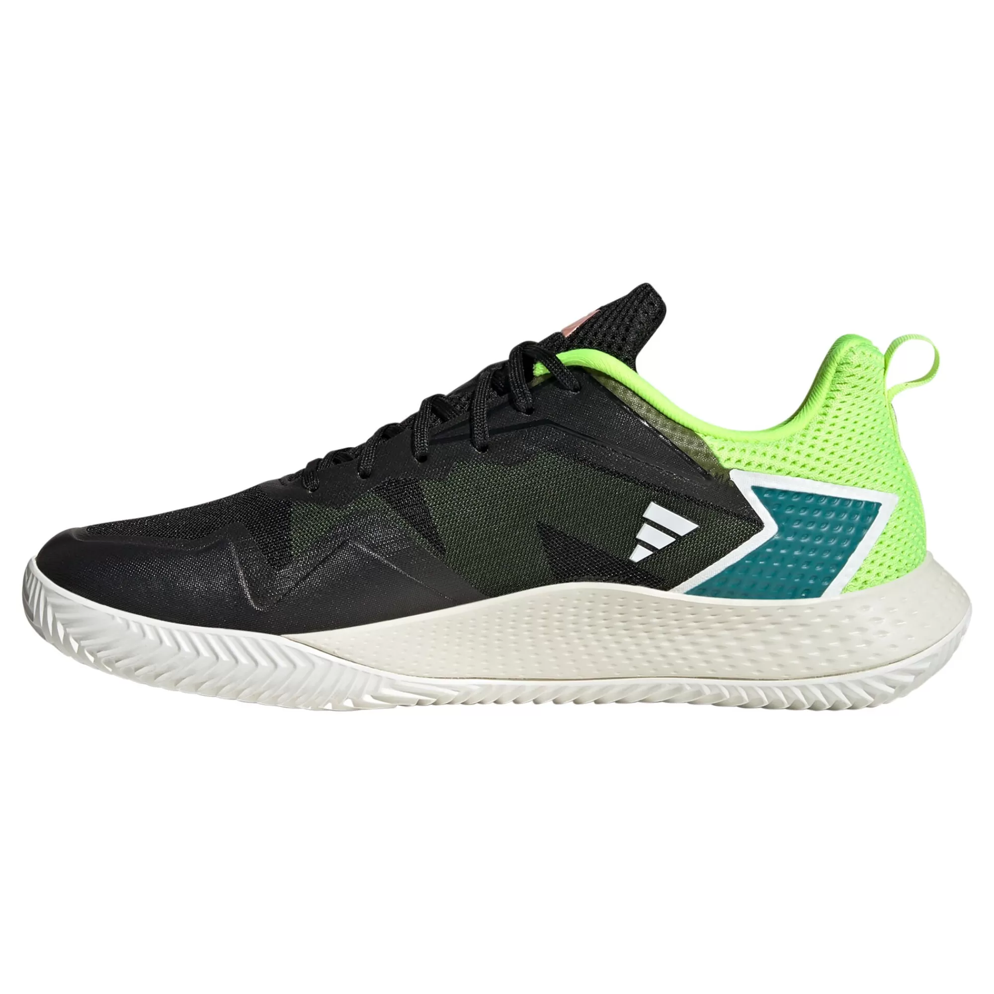 Defiant Speed Clay Court Shoe Men - Black, Neon Green>adidas Cheap