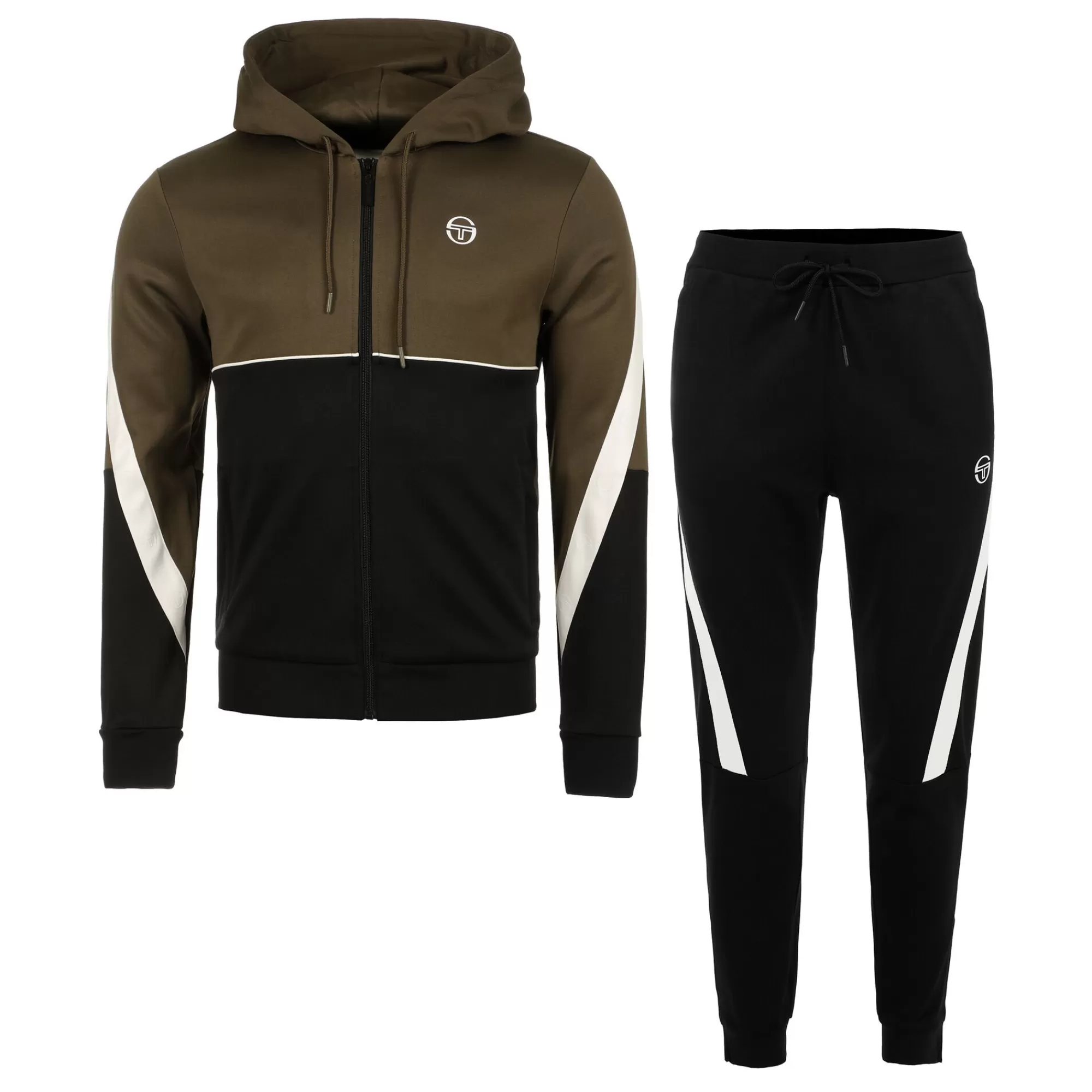 Diagonalley Tracksuit Men - Black, Green>Sergio Tacchini Cheap